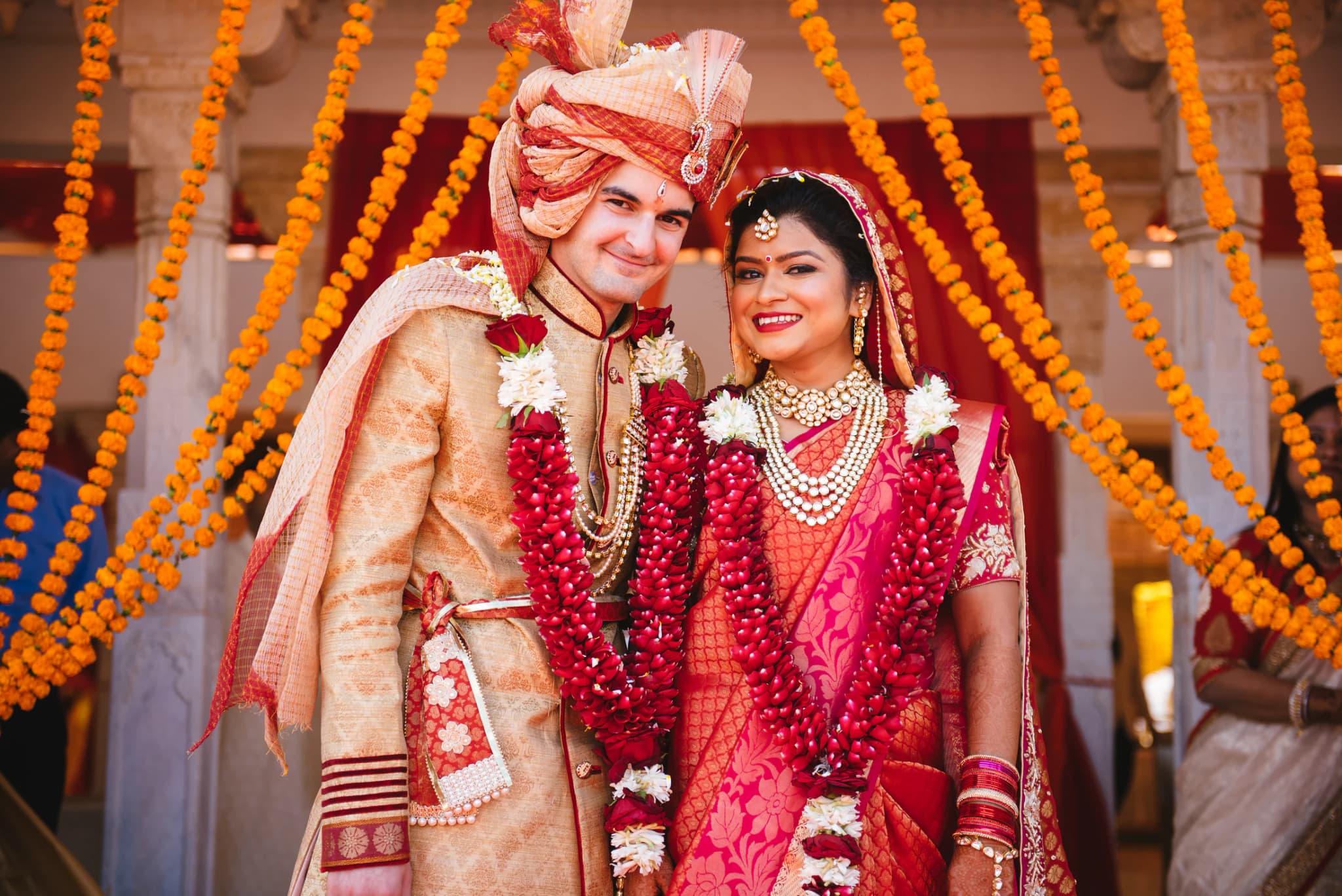 Wedding couple entry