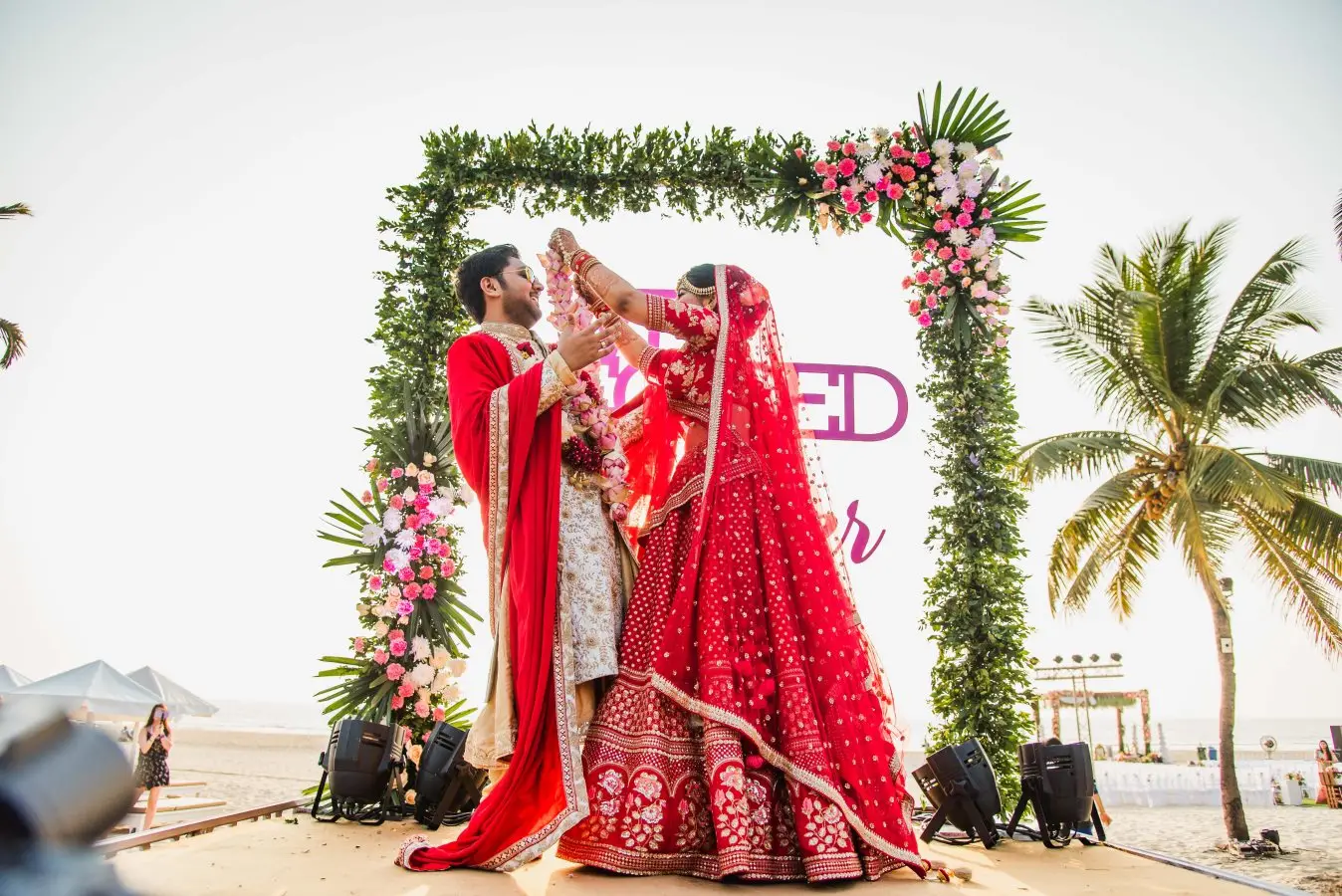 Evening celebration setting in Goa