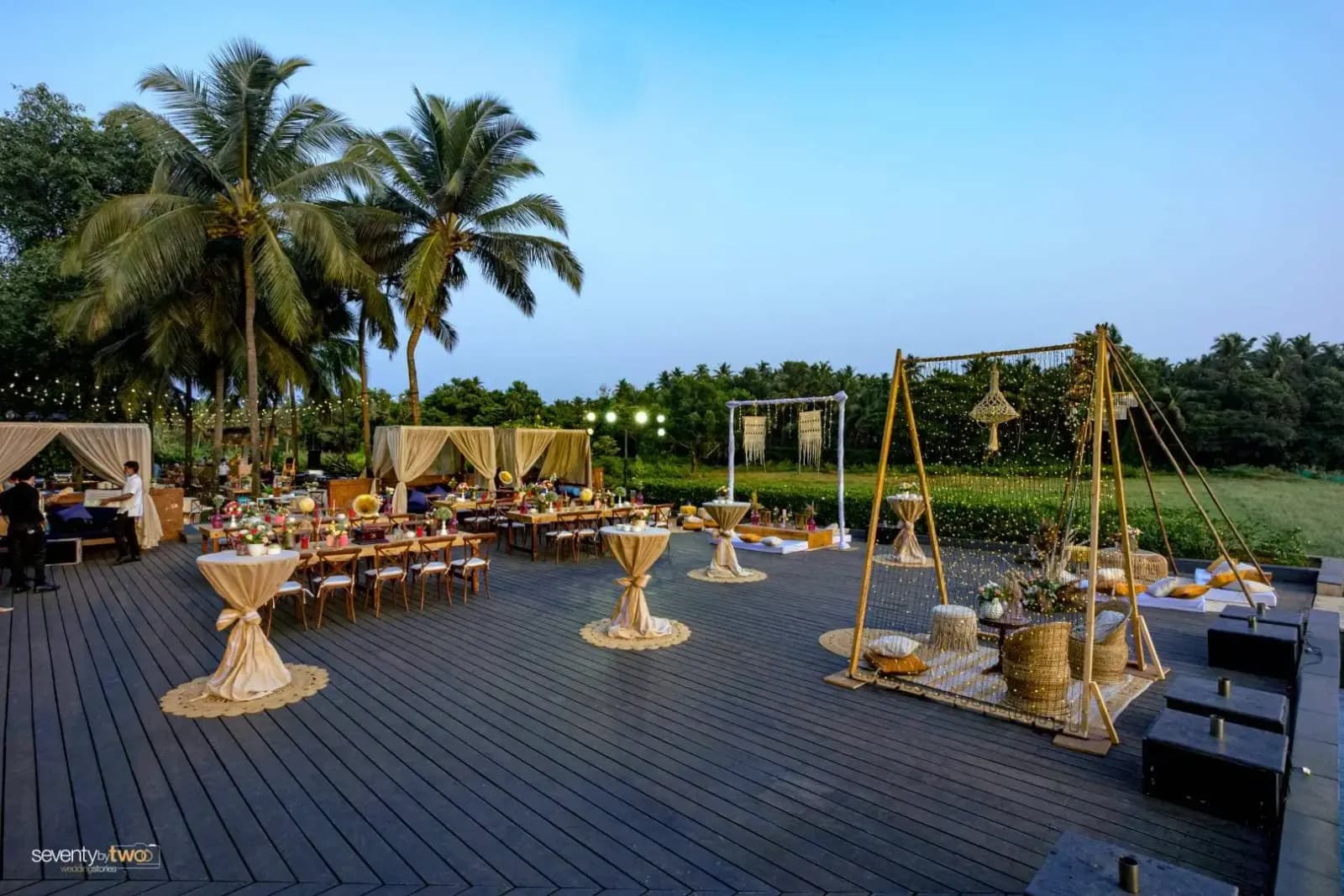 Wedding decor detail at Alila Diwa Goa
