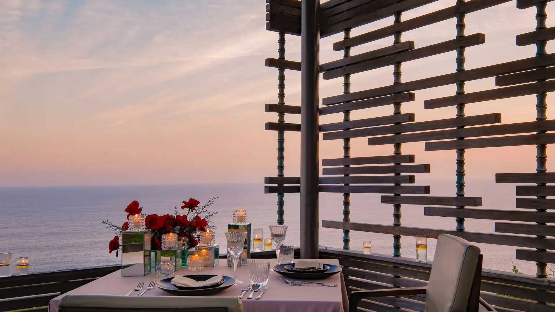 Art of Harmony cliffside fine-dining experience at Alila Villas Uluwatu, Bali