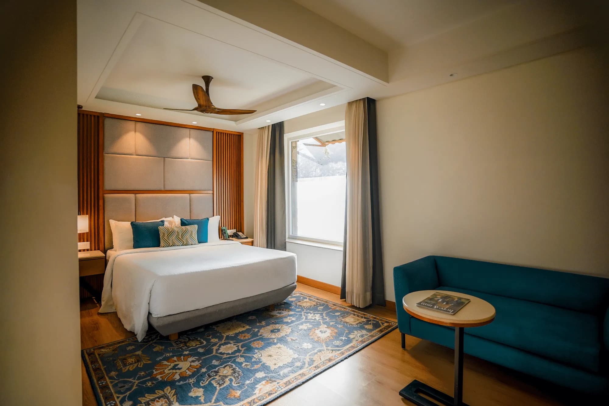 Guest cottage room interior for the wedding party at Ananta Spa & Resort Pushkar