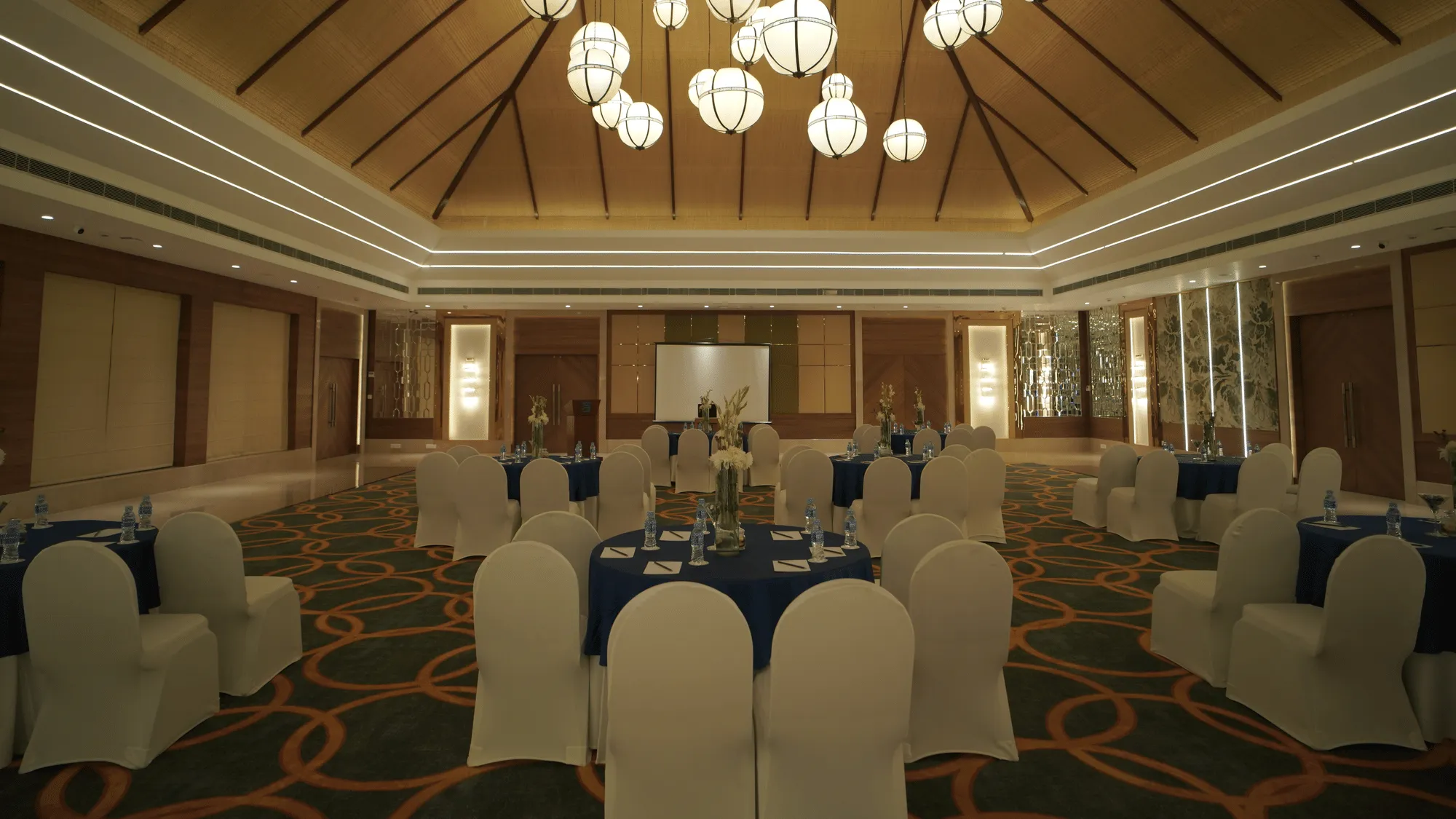 Big Lawn mandap and pheras ceremony setting at Ananta Spa & Resort Pushkar