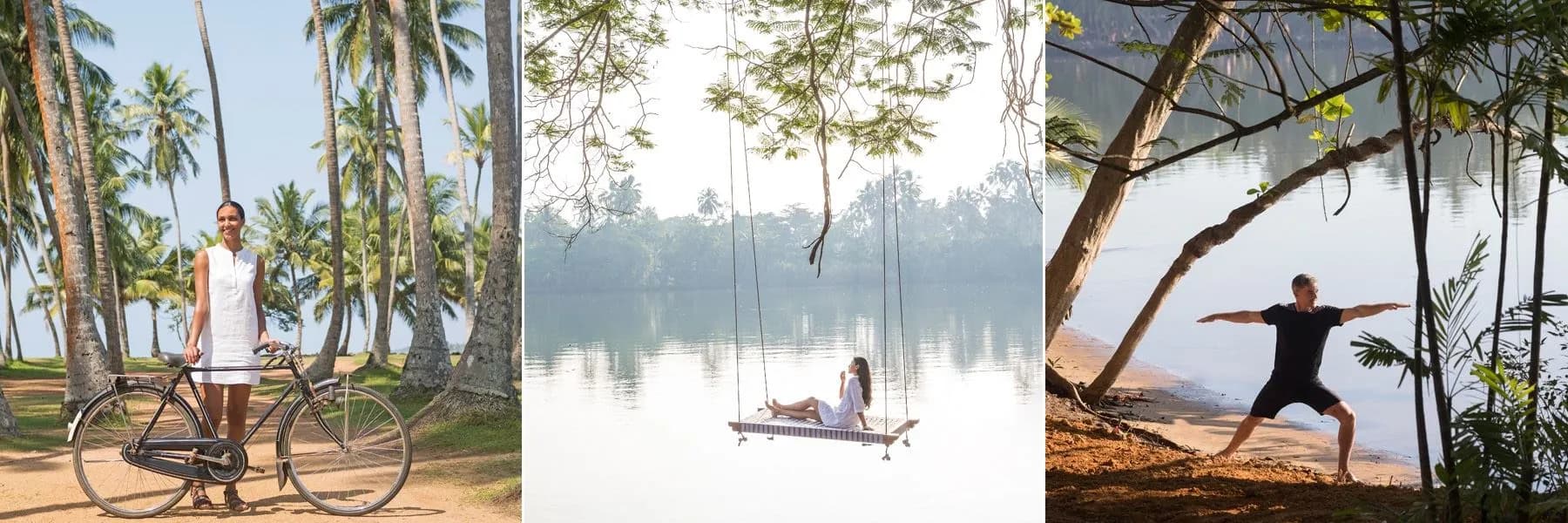 Lagoon-side lawn and al-fresco terrace setting at Anantara Kalutara, Sri Lanka
