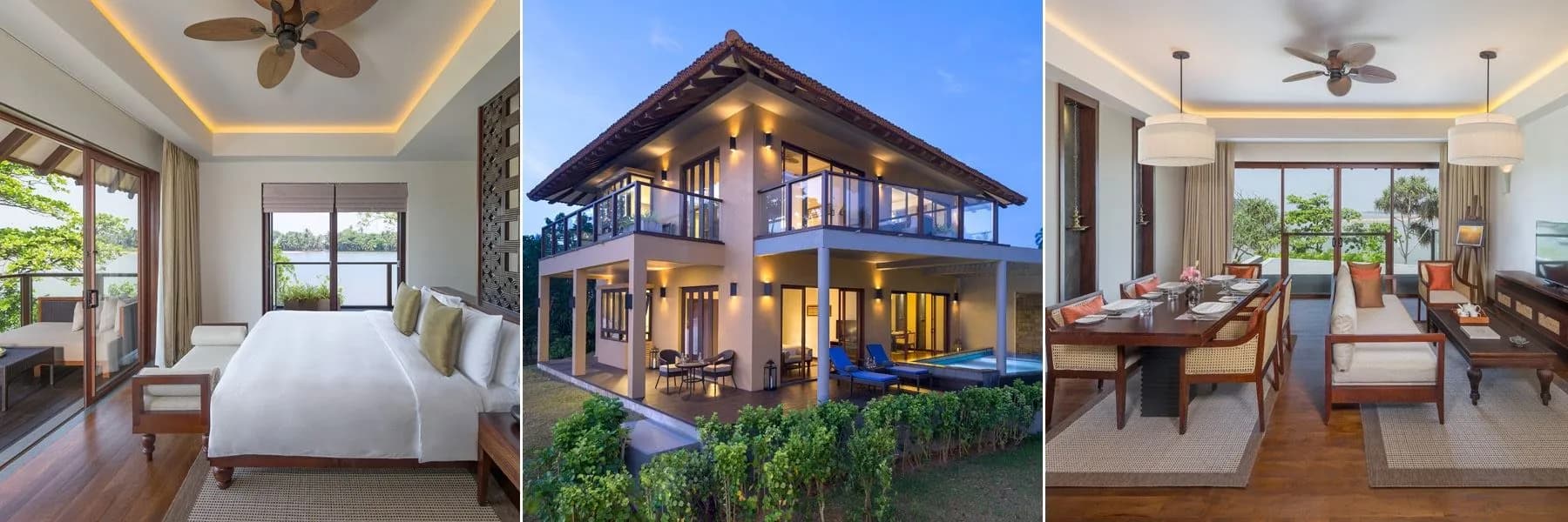 Royal Bawa Villa interiors and private terrace at Anantara Kalutara, Sri Lanka