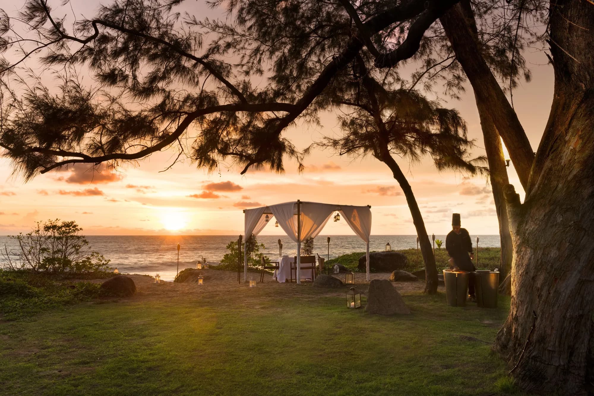 Dining By Design private bespoke dinner set-up at Anantara Mai Khao Phuket Villas, Thailand