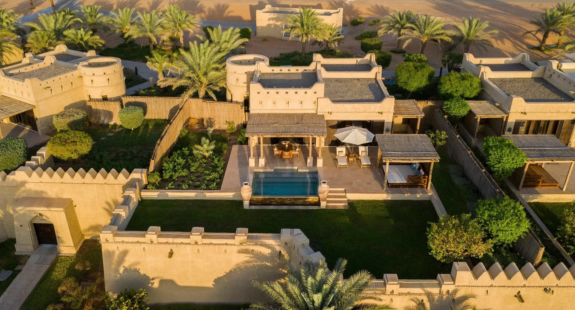 One-bedroom pool villa with private pool and terrace set among the dunes at Anantara Qasr Al Sarab, Abu Dhabi
