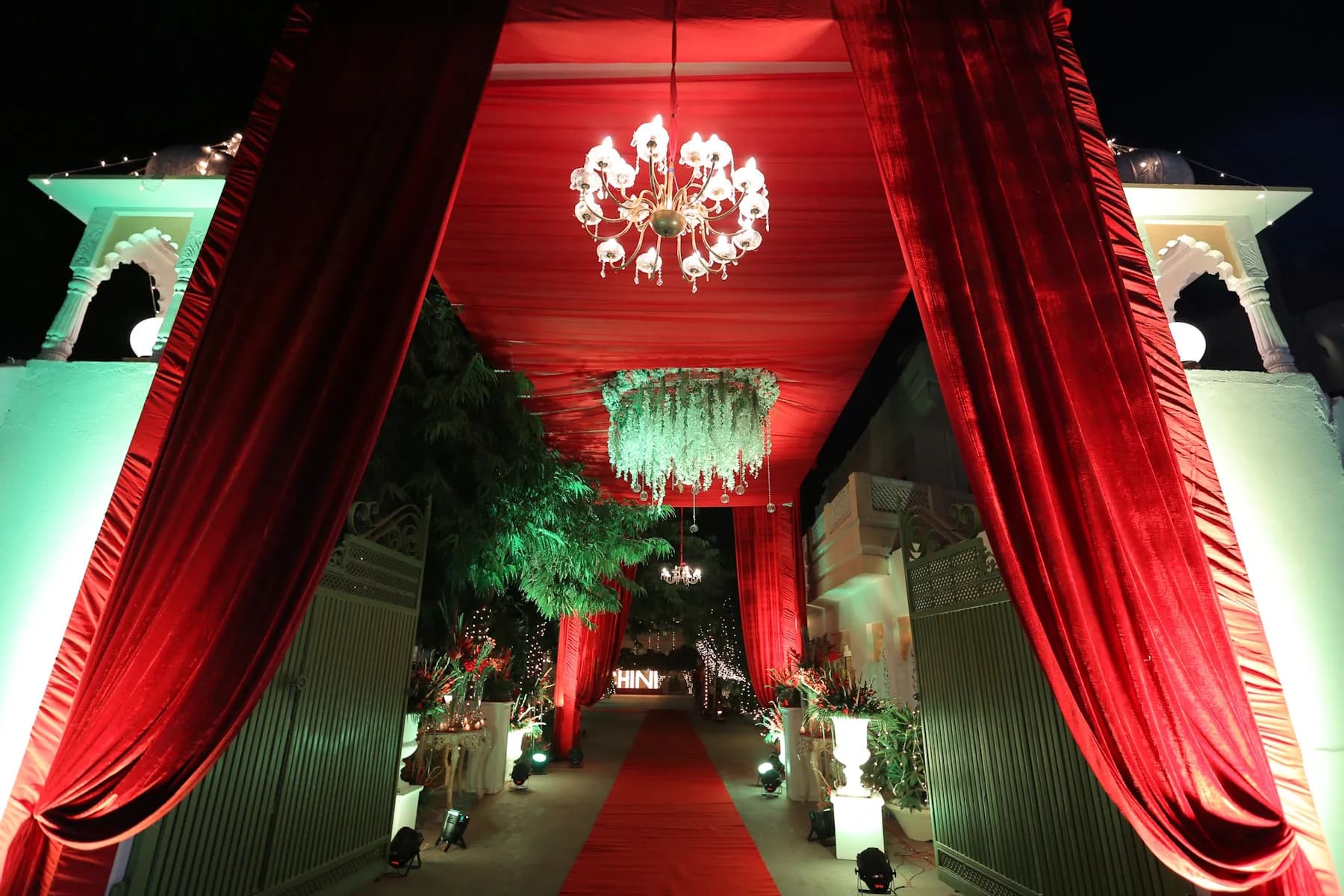 Second open banquet lawn, a daytime wedding function setting at Anuraga Palace Ranthambore