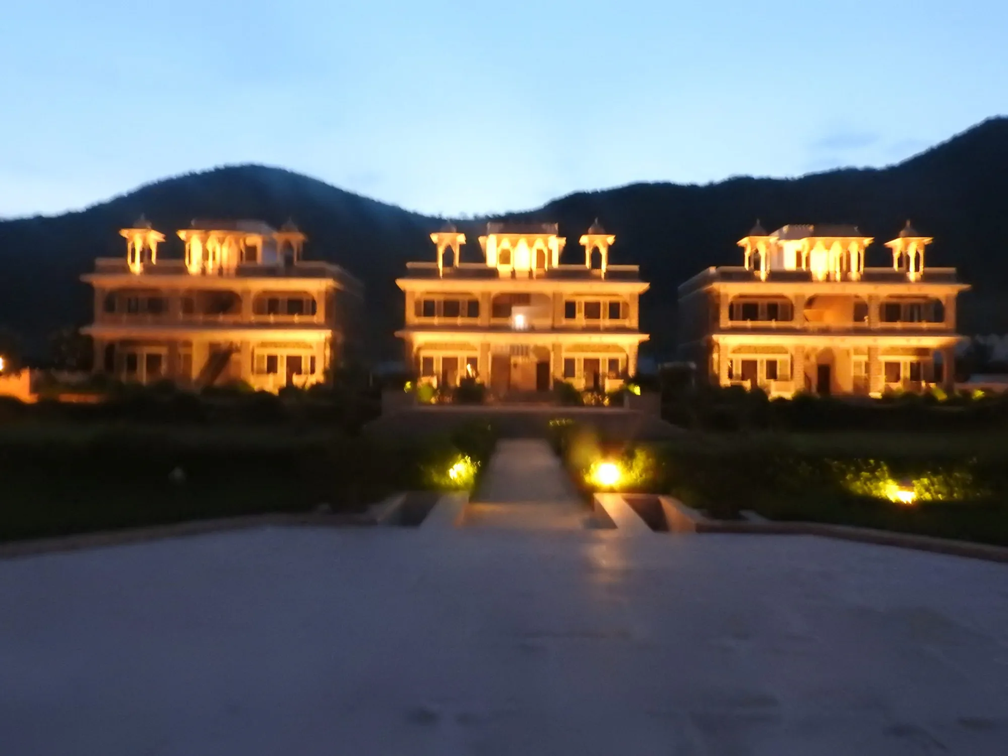 Grand function lawn reception setup at Bhanwar Singh Palace Pushkar