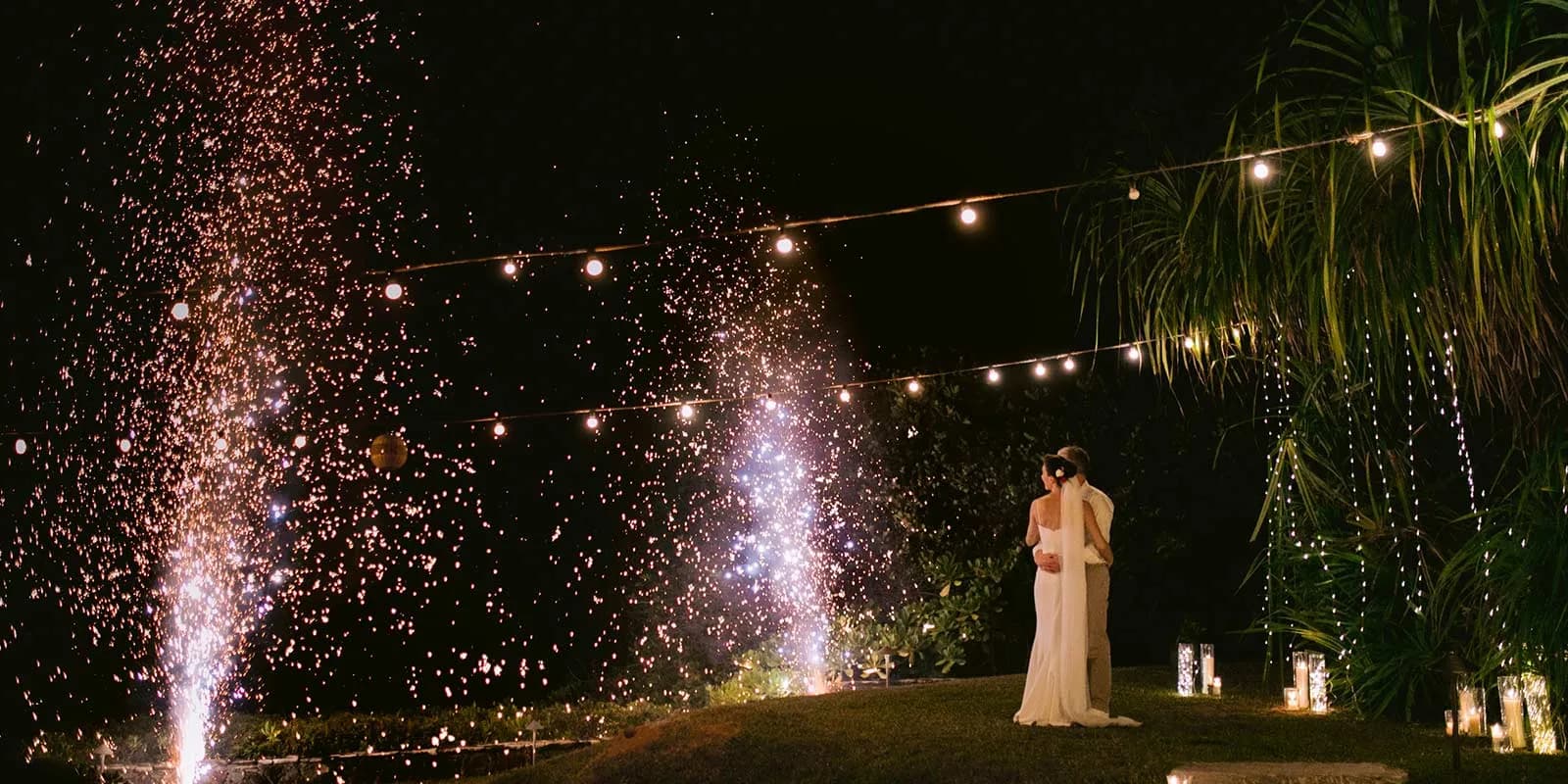 Curated clifftop celebration and dinner setup overlooking the ocean at Cape Weligama, Sri Lanka