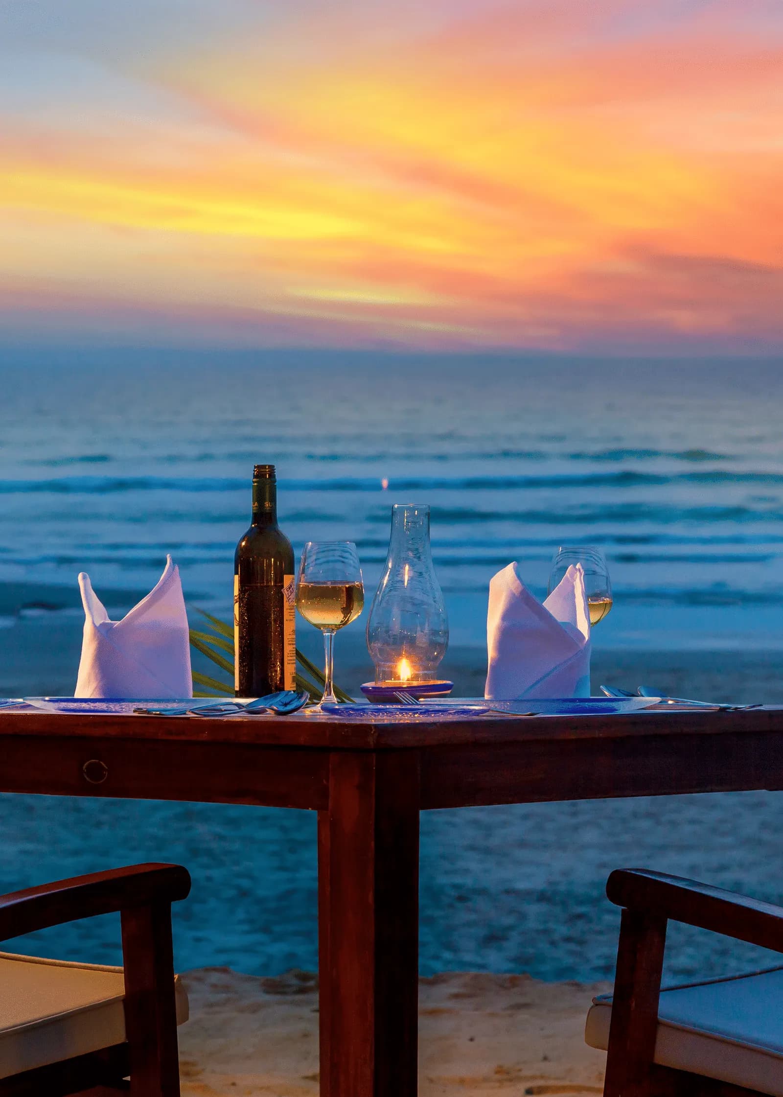 Banquet service and hospitality detail at Caravela Beach Resort Goa