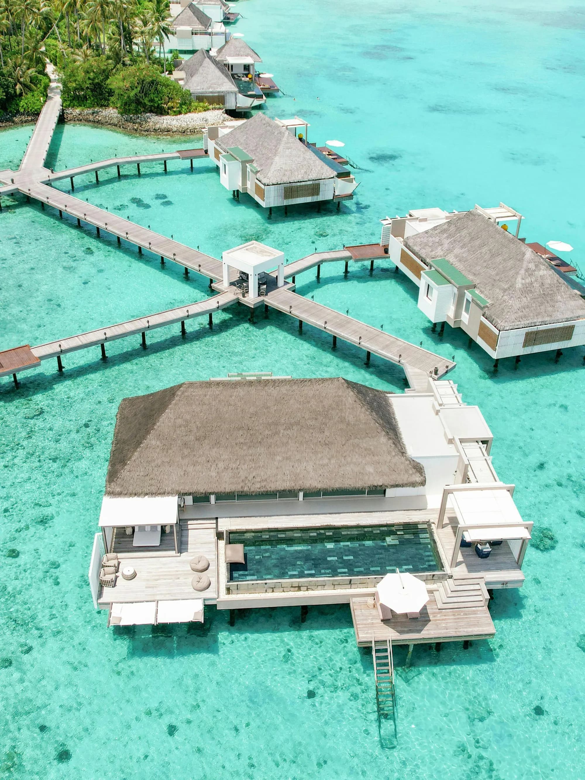 Horizon Villa private deck facing the open ocean at Cheval Blanc Randheli, Maldives