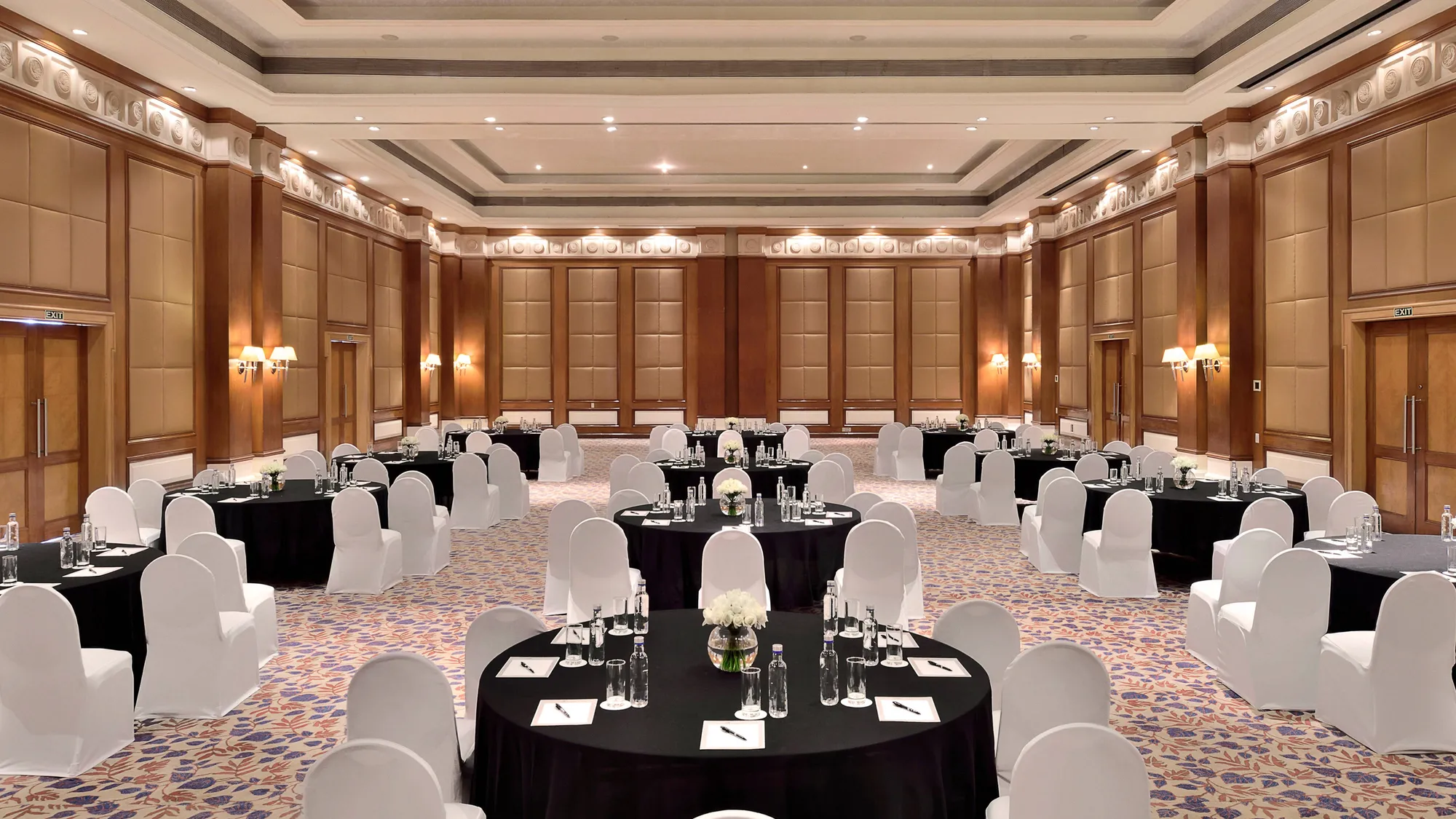 Grand Ballroom banquet setup at Goa Marriott Resort and Spa, Panaji