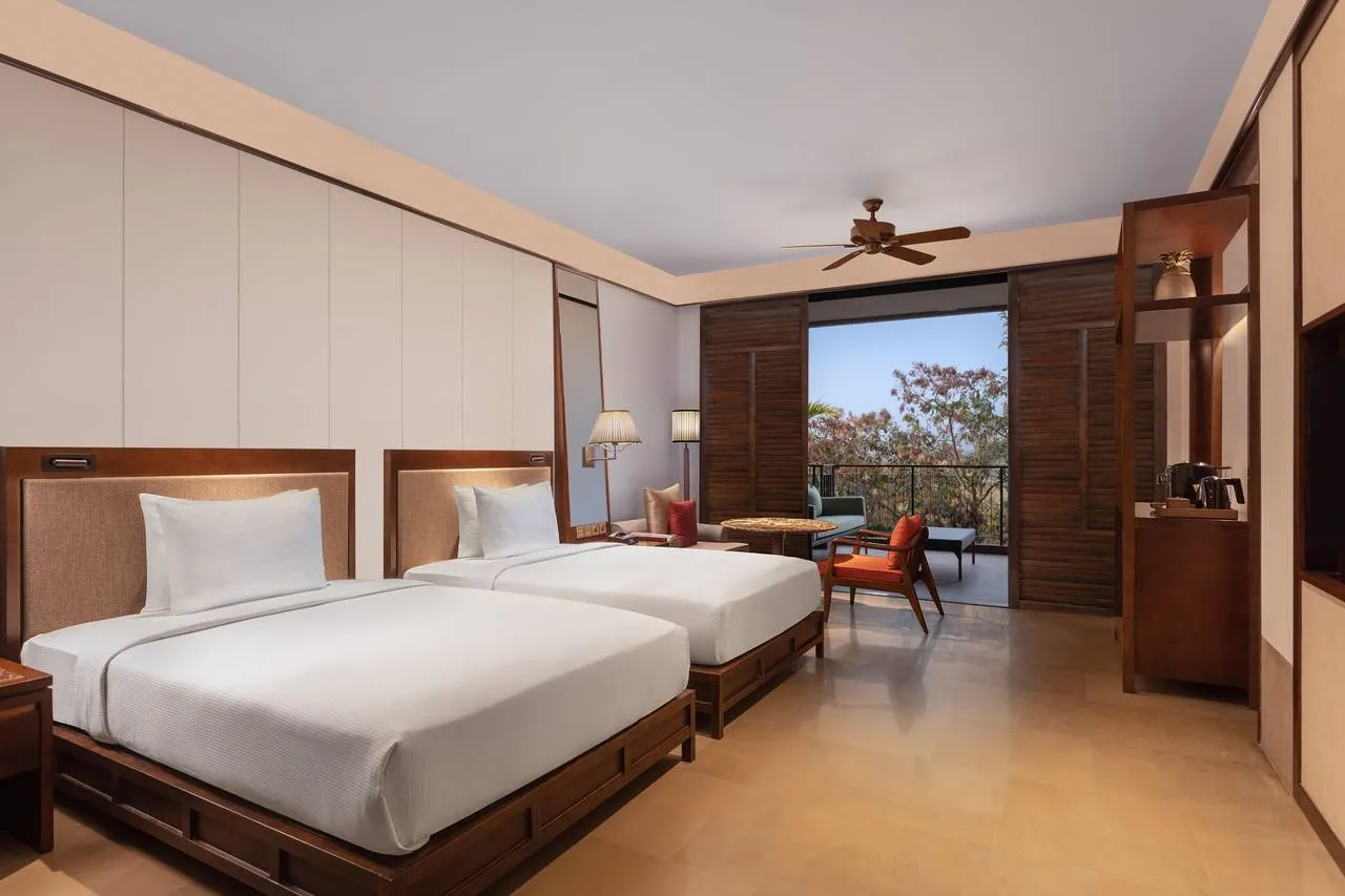 Guest suite with terrace at Hilton Goa Resort, North Goa