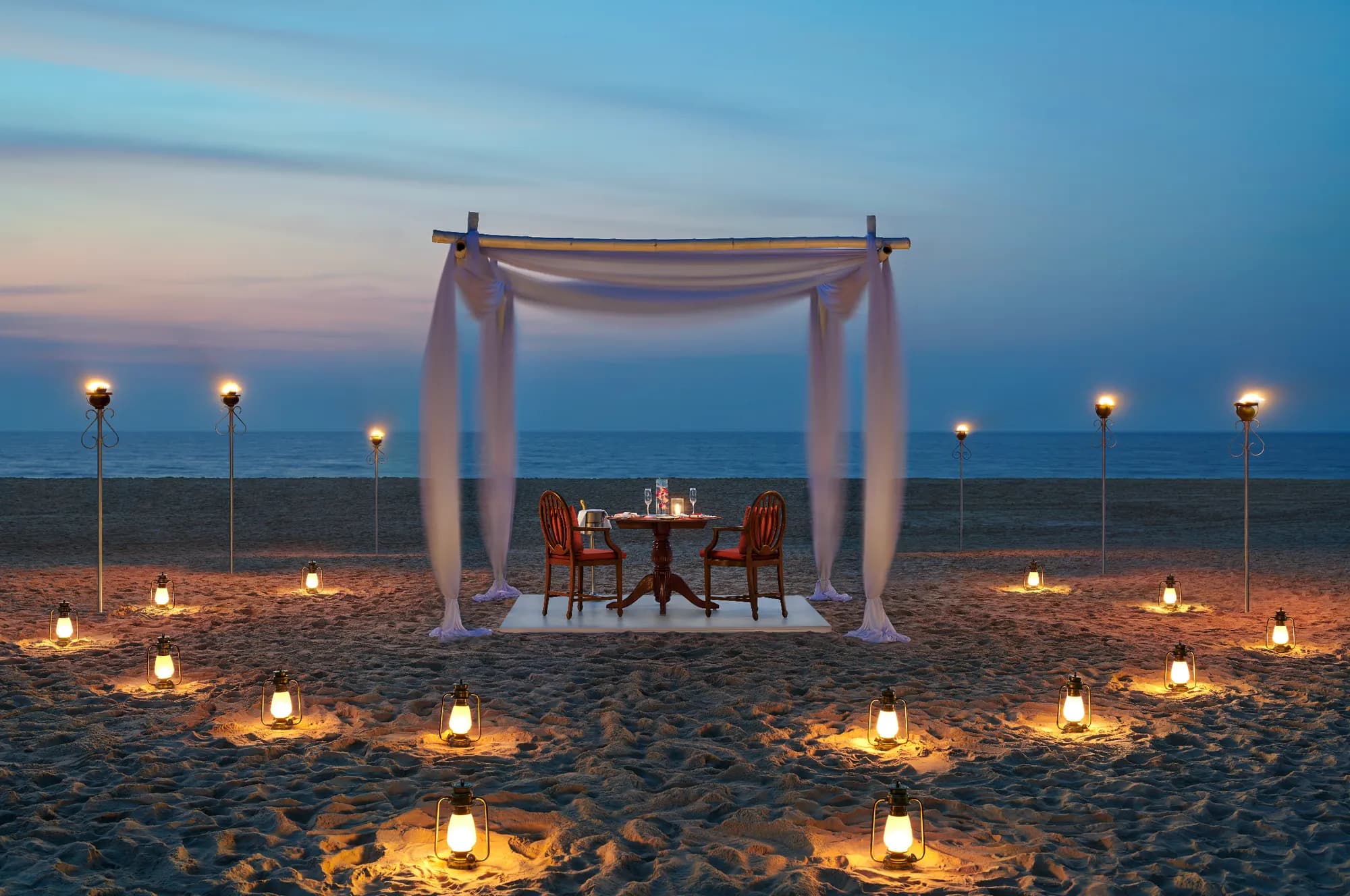 Private dining and event styling detail at Holiday Inn Resort Goa