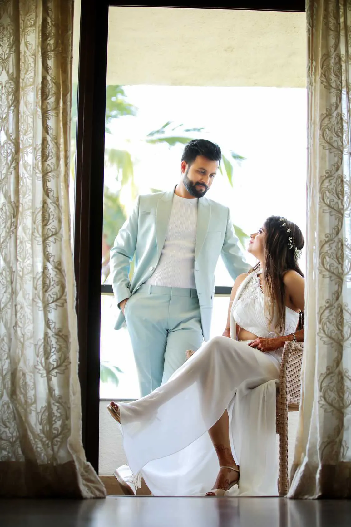 Beach-adjacent wedding setting at Holiday Inn Resort Goa, Mobor South Goa
