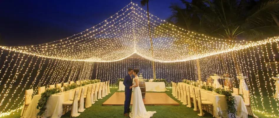 Resort buyout wedding celebration setting across the venues at InterContinental Koh Samui Resort Thailand