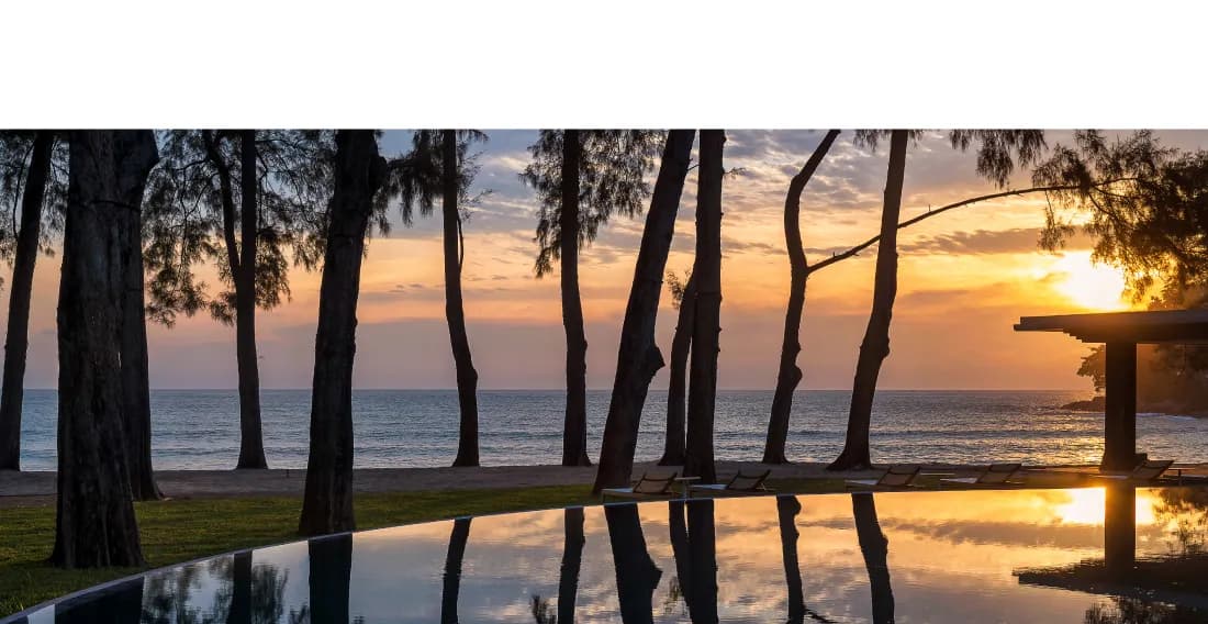 InterContinental Phuket Resort beachfront and gardens along Kamala Beach on the Andaman Sea, Thailand
