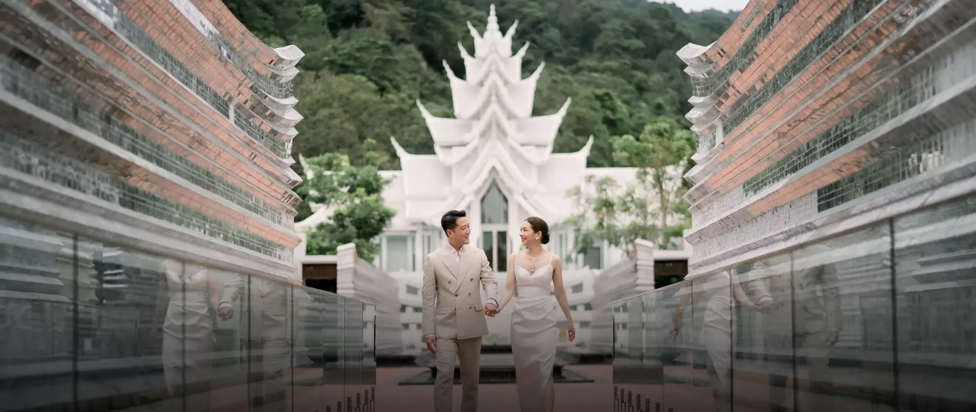 Beach wedding ceremony setup on the sand at InterContinental Phuket Resort, Kamala Beach