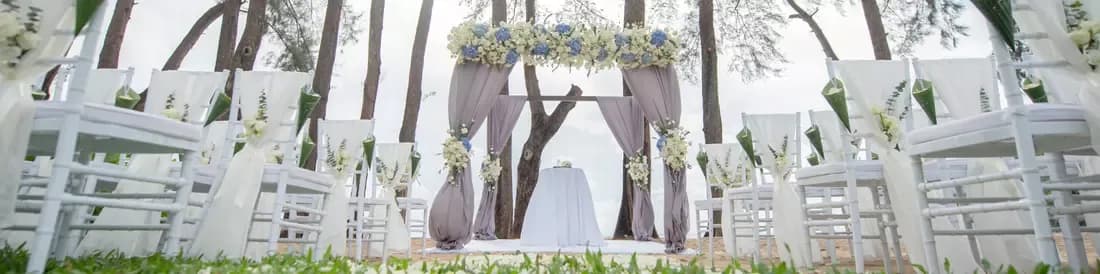 Outdoor Event Lawn celebration setup in the evening at InterContinental Phuket Resort