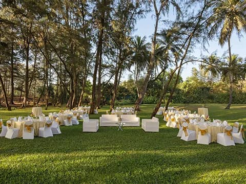 Magical Forest tropical garden event canvas at ITC Grand Goa
