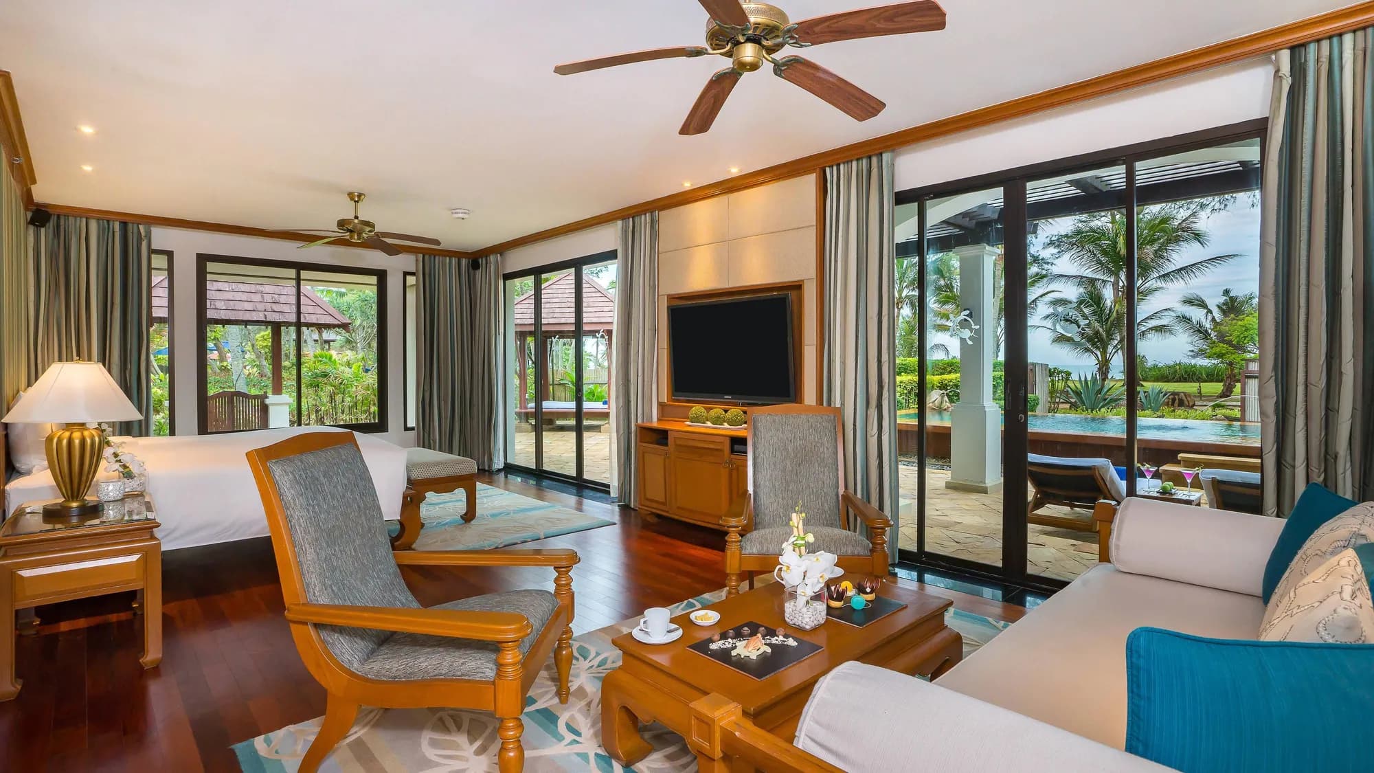 Luxury sea-view suite with private terrace at JW Marriott Phuket Resort & Spa, Mai Khao