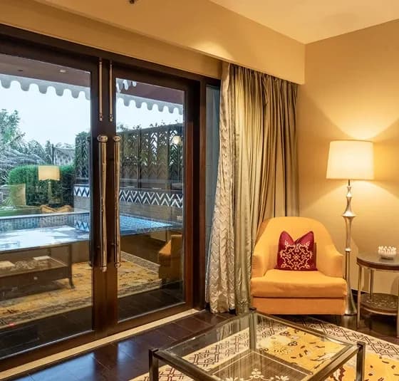 Grande Heritage Garden View Room with private plunge pool at The Leela Palace Udaipur