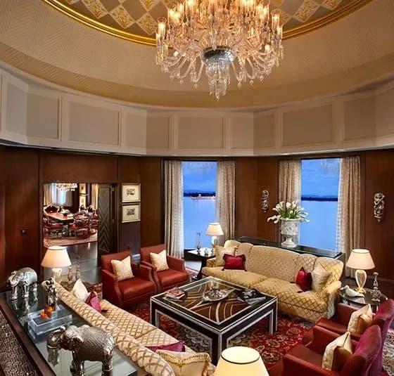 Royal Suite with Lake Pichola outlook at The Leela Palace Udaipur