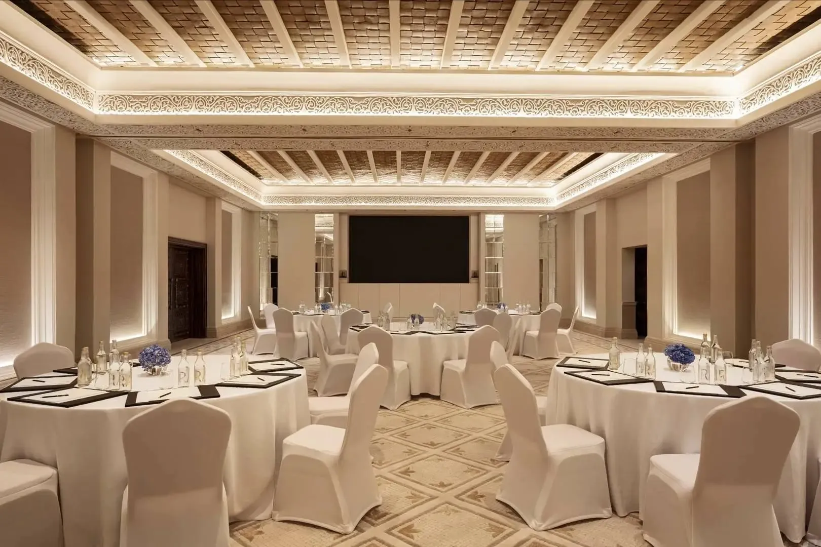 Arabian-inspired banquet decor detail at Madinat Jumeirah Dubai