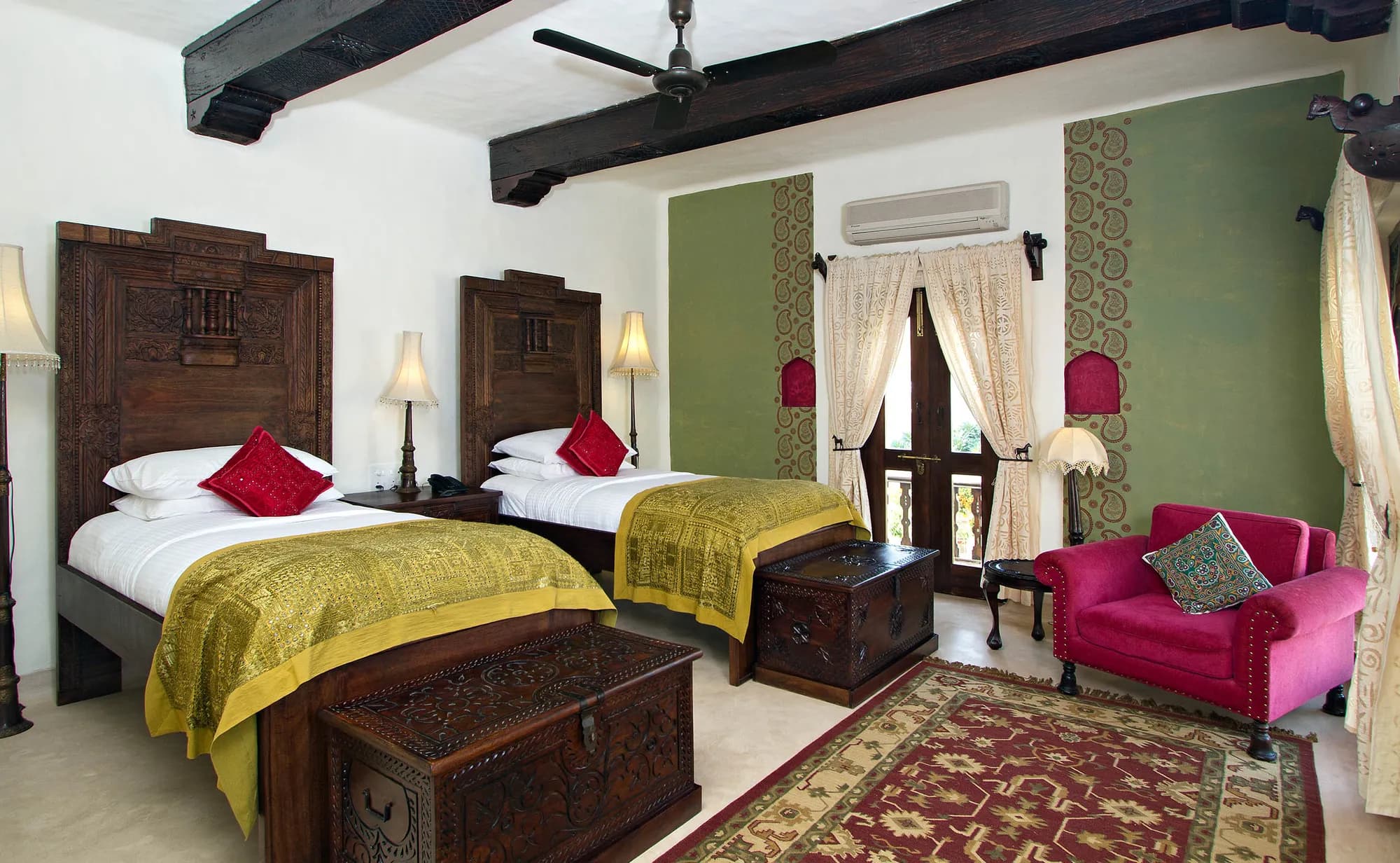 Shandaar first-floor suite open-air Jacuzzi and hospitality at Mihir Garh near Jodhpur