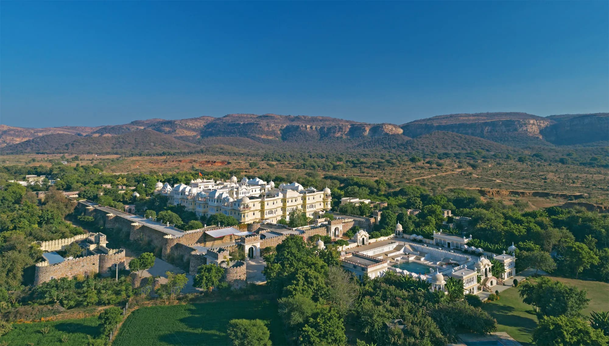 Chandni Lawns open garden, the largest outdoor wedding setting at Nahargarh Ranthambhore