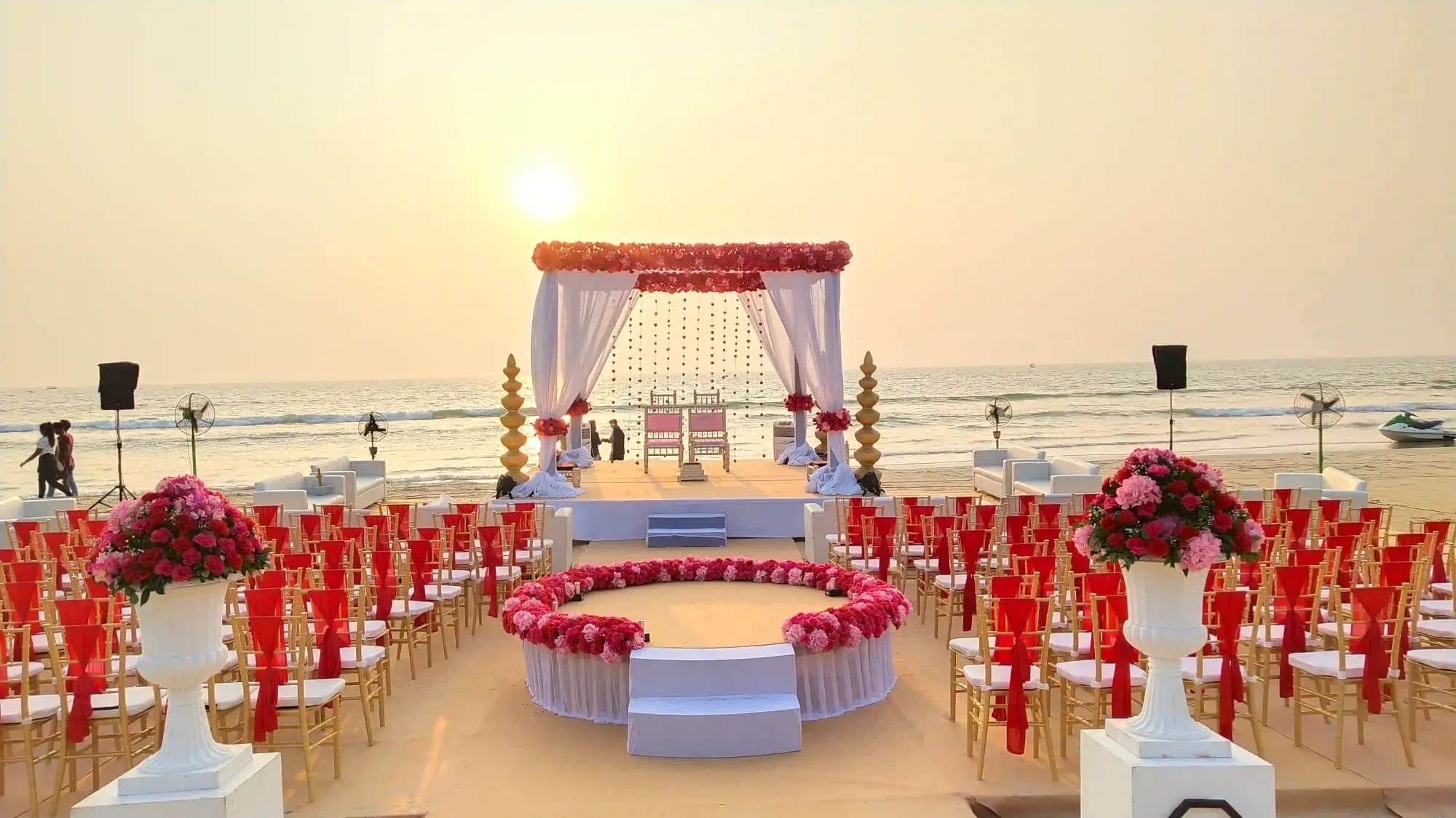 Utorda Beach beachfront setting at Planet Hollywood Beach Resort Goa
