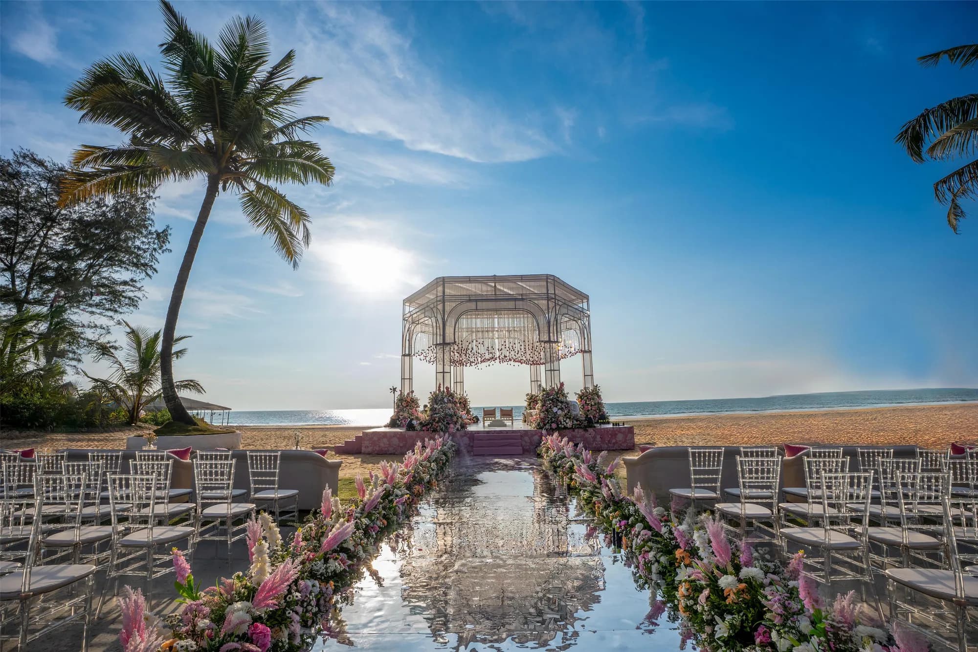 Beach lawns and Cavelossim beachfront at Radisson Blu Resort Goa Cavelossim Beach