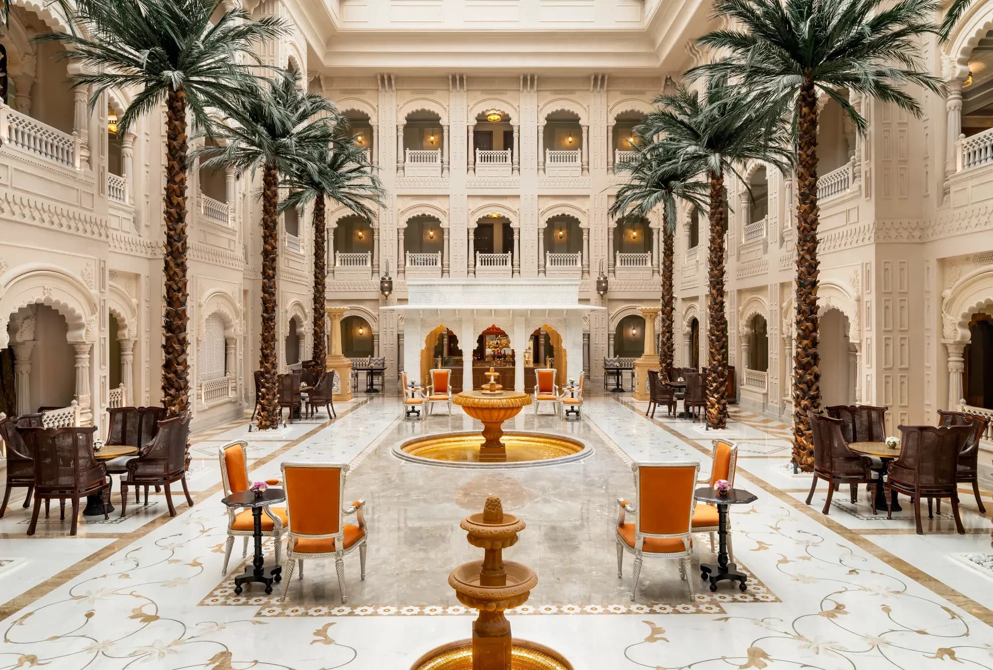 Raffles Jaipur palace-style hotel framed by the Aravalli Hills near Amber Fort, Jaipur