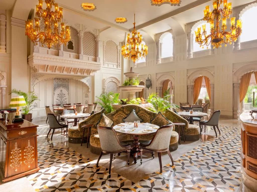Royal Rajasthani and progressive North Indian dining presentation at Raffles Jaipur