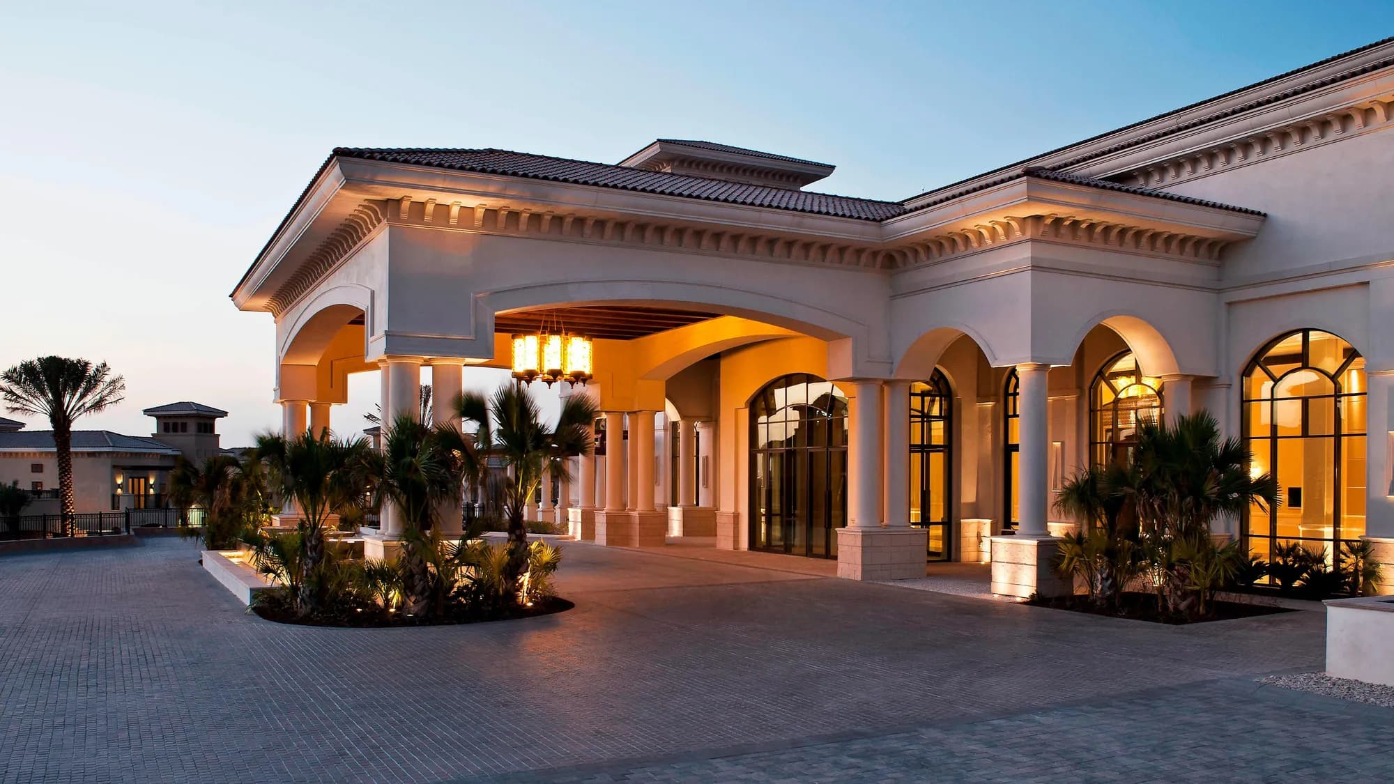 Ocean-view ballroom exterior and terrace for a sundowner sangeet at The St. Regis Saadiyat Island Resort, Abu Dhabi