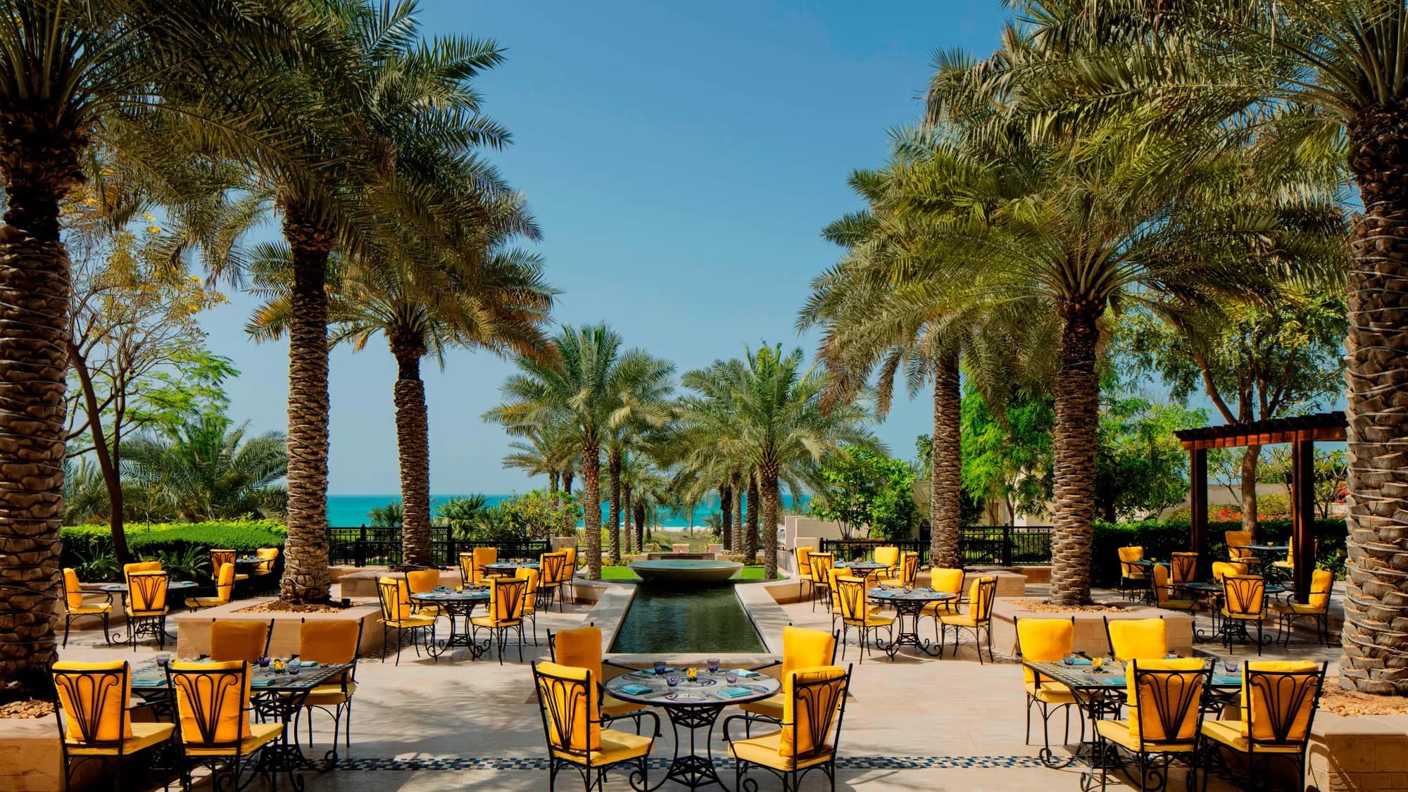 Mediterranean fine-dining restaurant and hospitality at The St. Regis Saadiyat Island Resort, Abu Dhabi