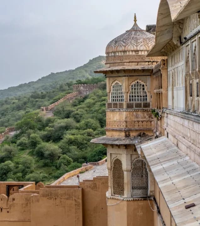 The 51 Shades of Pink blush-toned signature dining room at SUJAN Rajmahal Palace Jaipur