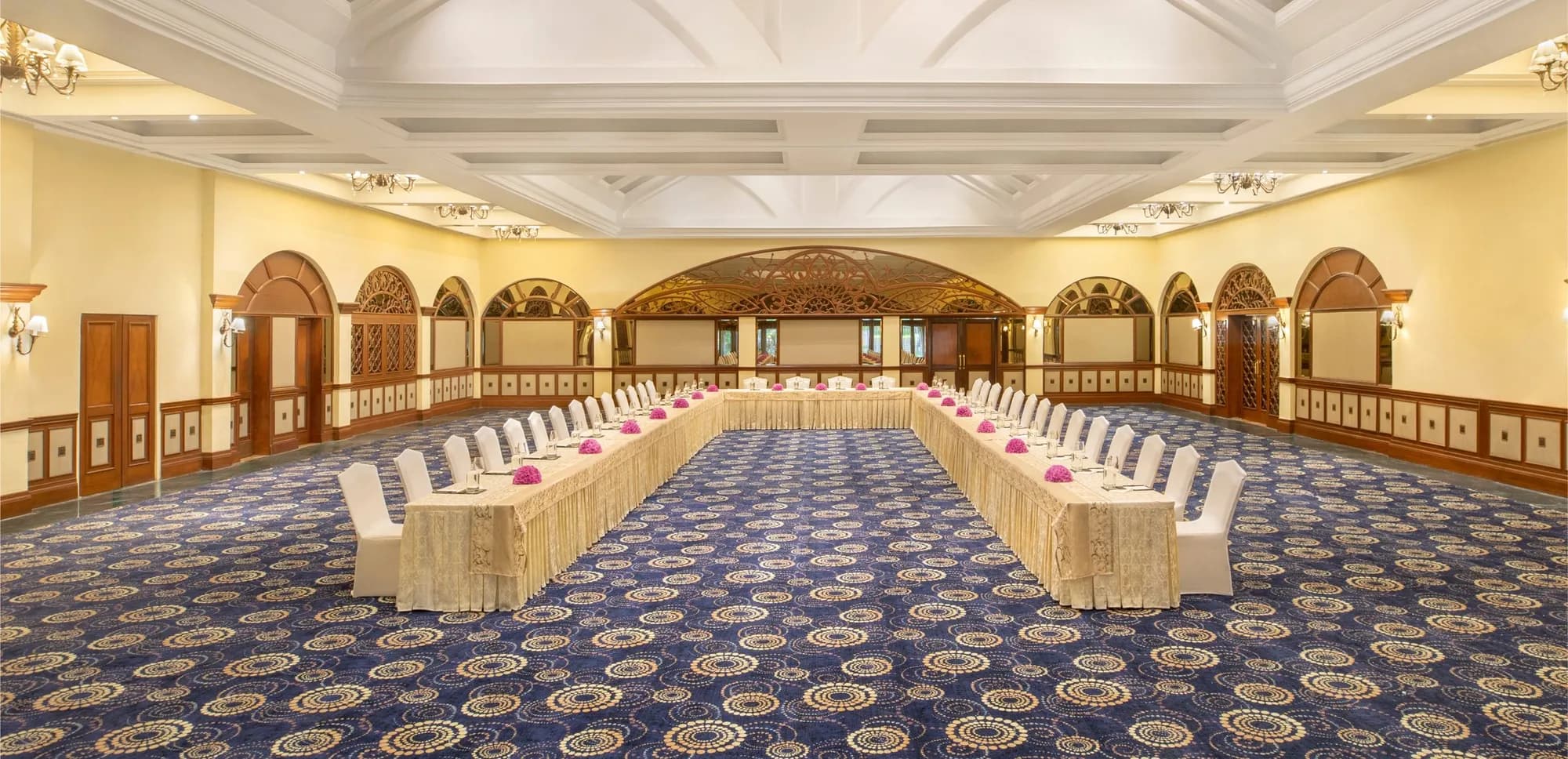 Grand Ballroom interior at Taj Exotica Goa