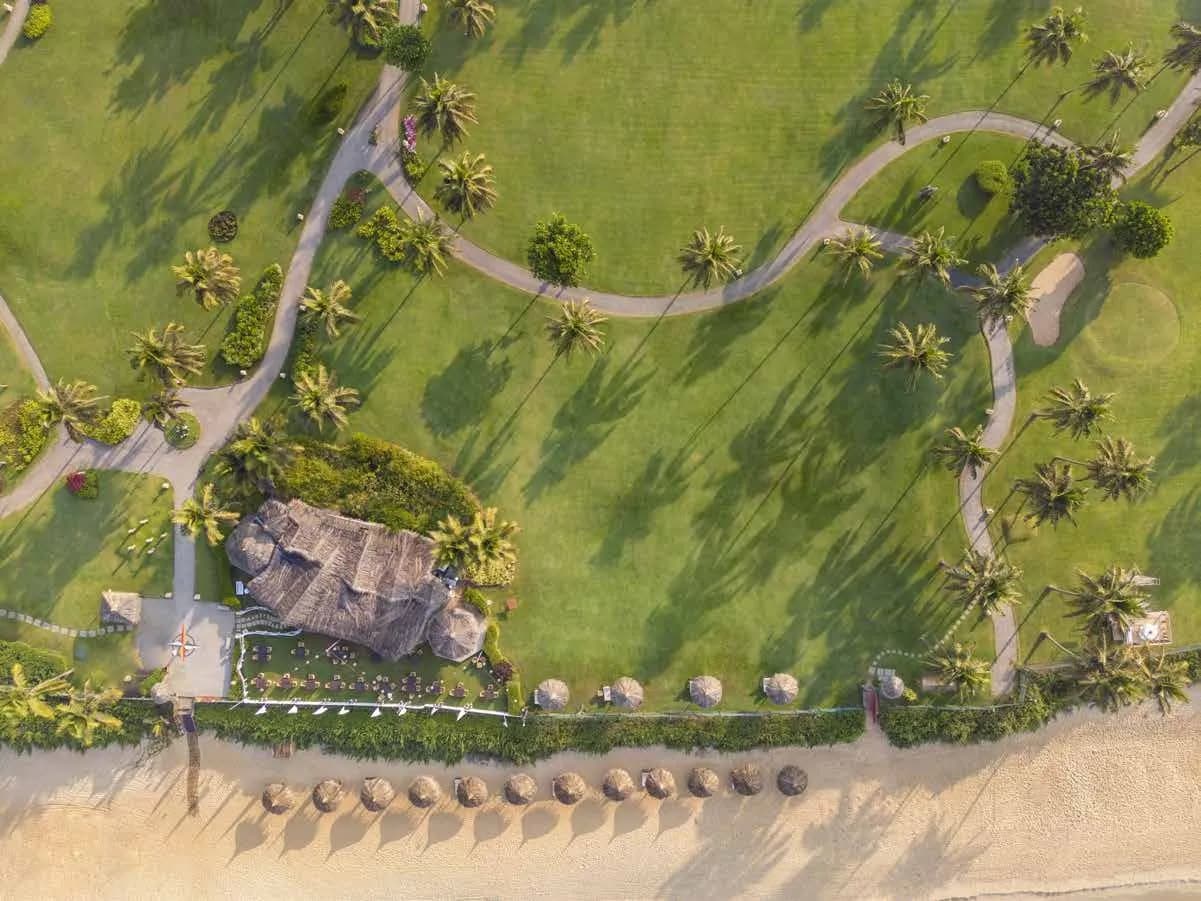 Pool and courtyard spaces at Taj Exotica