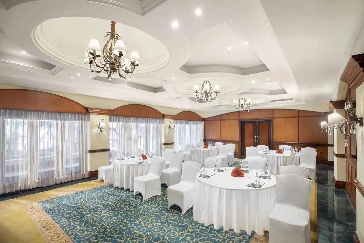 Food and hospitality setup at Taj Exotica Goa