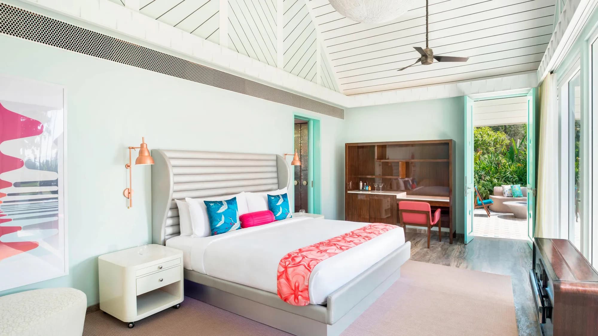 Sea-view villa setting at W Goa, Vagator, North Goa