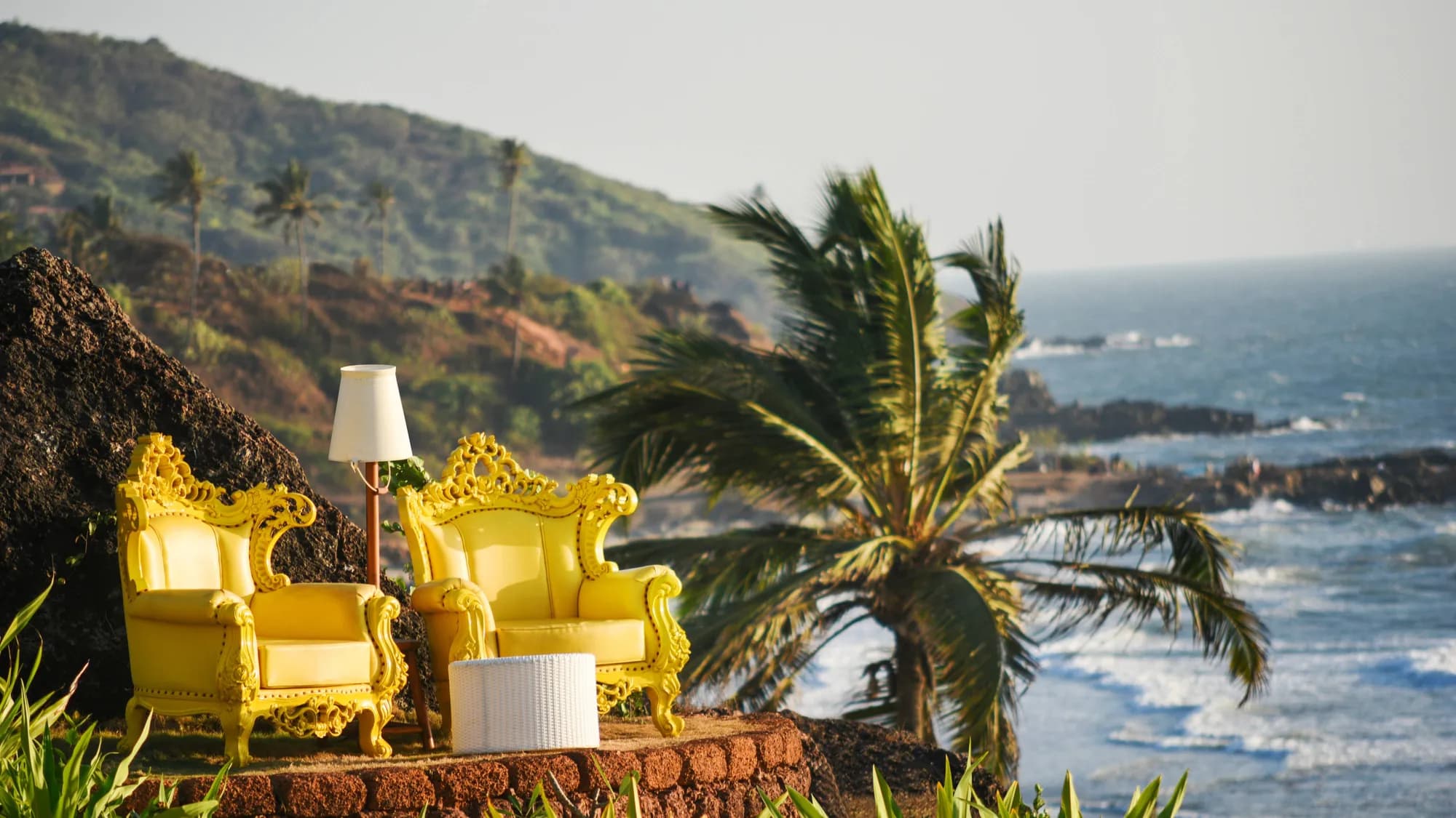 Twilight celebration setting at W Goa, North Goa