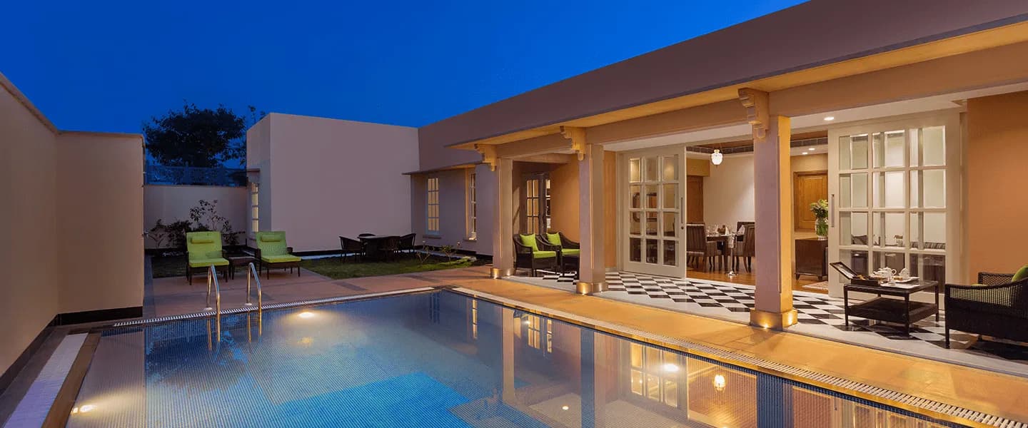 Sandstorm courtyard and pool terrace at Welcomhotel by ITC Hotels Jodhpur