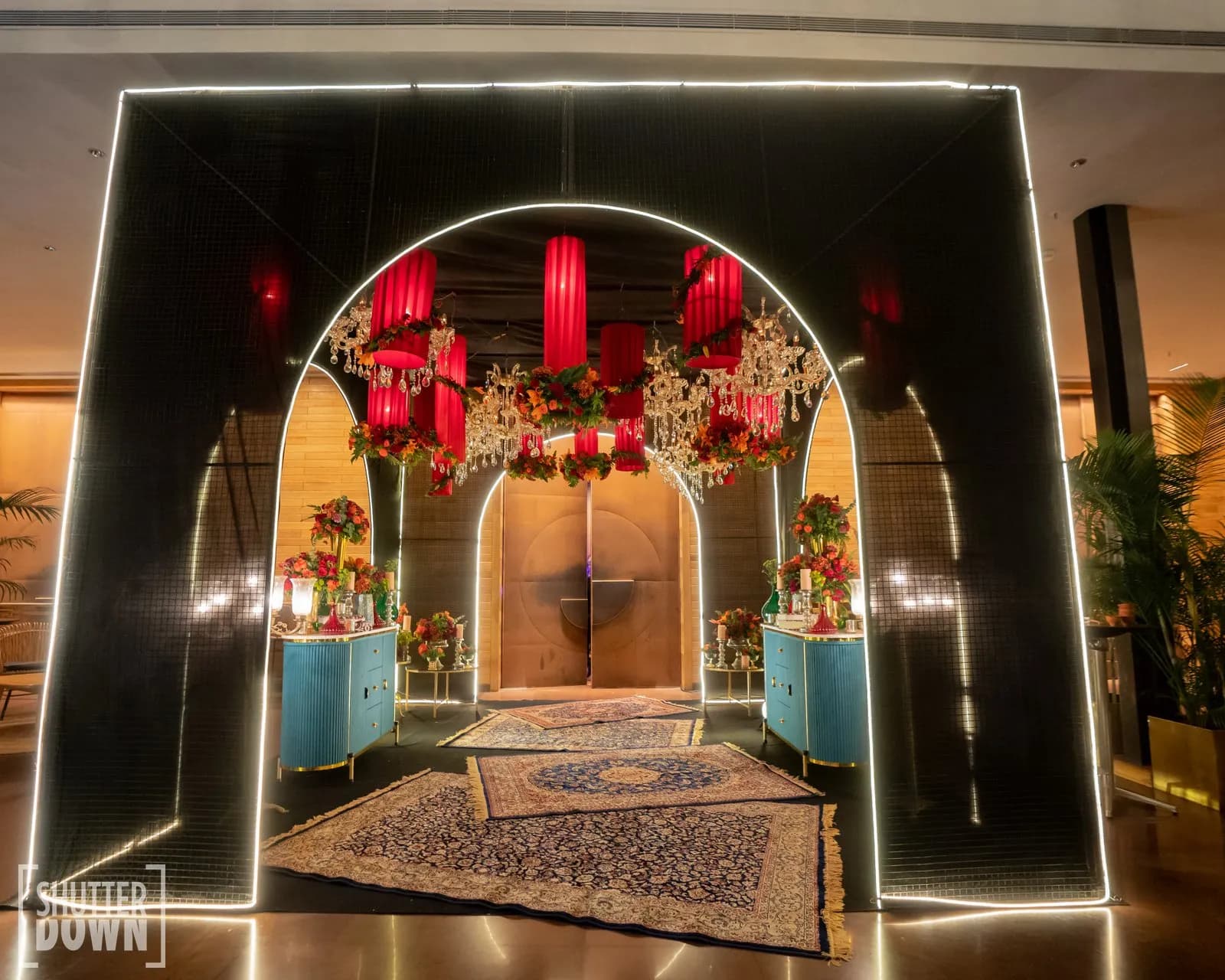 Anuj & Kyati — Sangeet entrance Setup