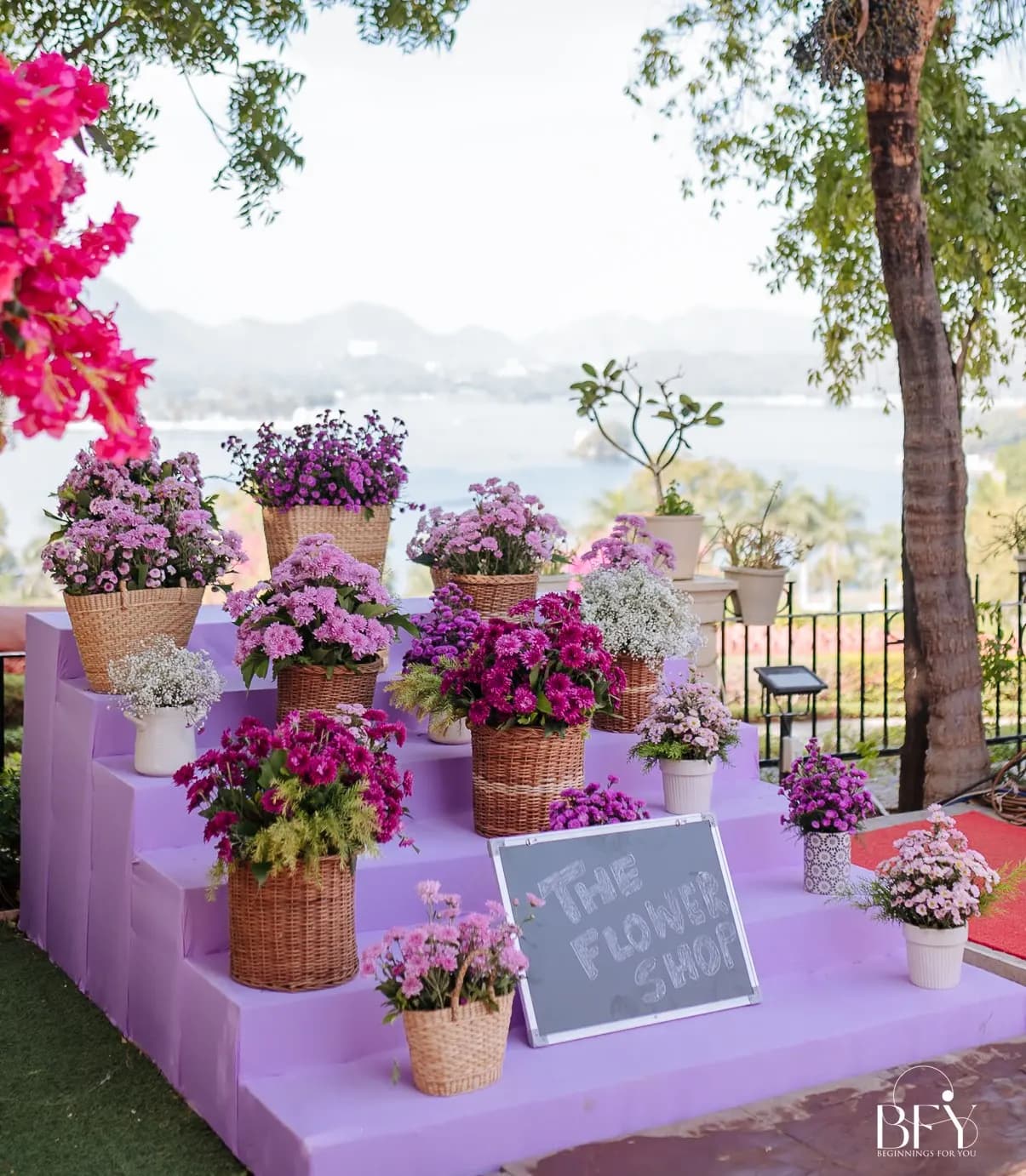 Wedding setup at a luxury palace setting in Jaipur