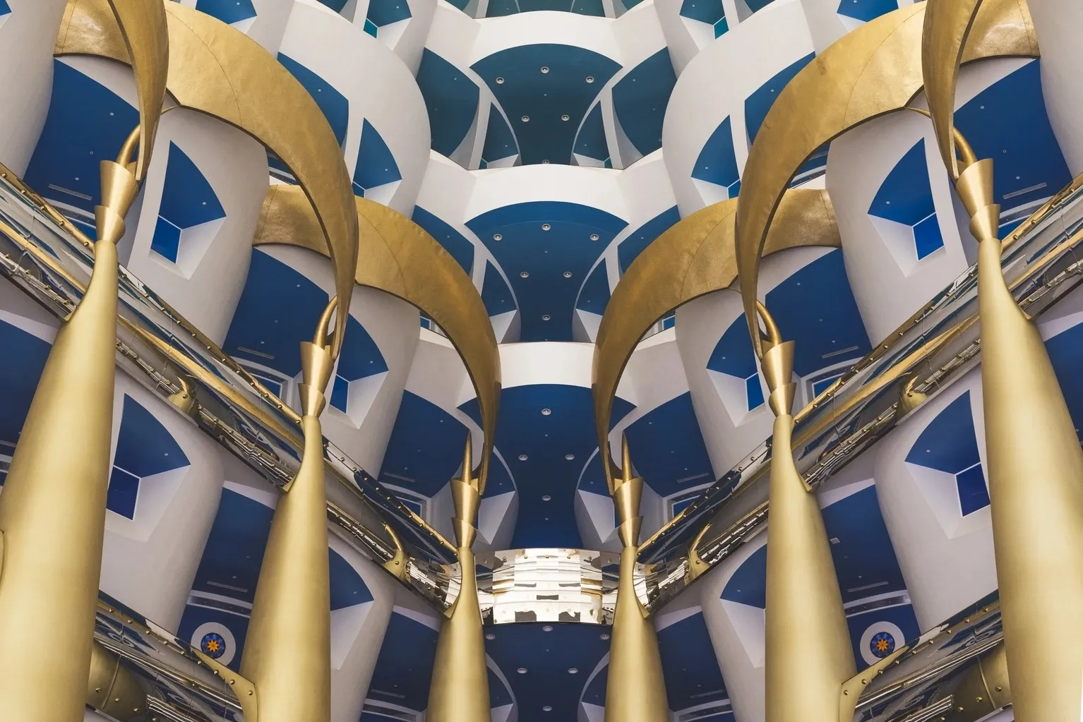 Opulent all-suite interior at Burj Al Arab Jumeirah Dubai