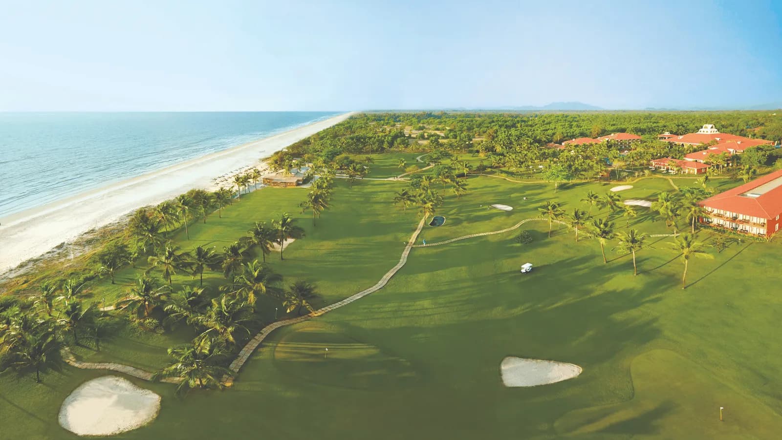 Caravela Beach Resort Goa beachfront and golf estate setting in Varca