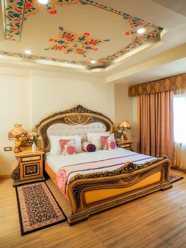 Royal suite guest room with Thar desert views at Chokhi Dhani The Palace Hotel Jaisalmer