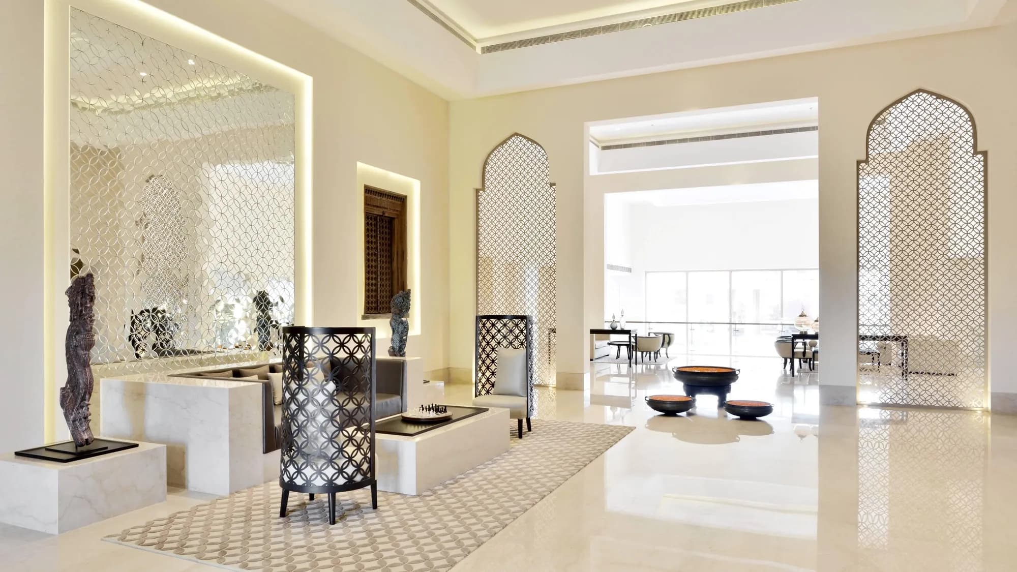 Arrival lobby and entrance of Jaisalmer Marriott Resort and Spa, Jaisalmer