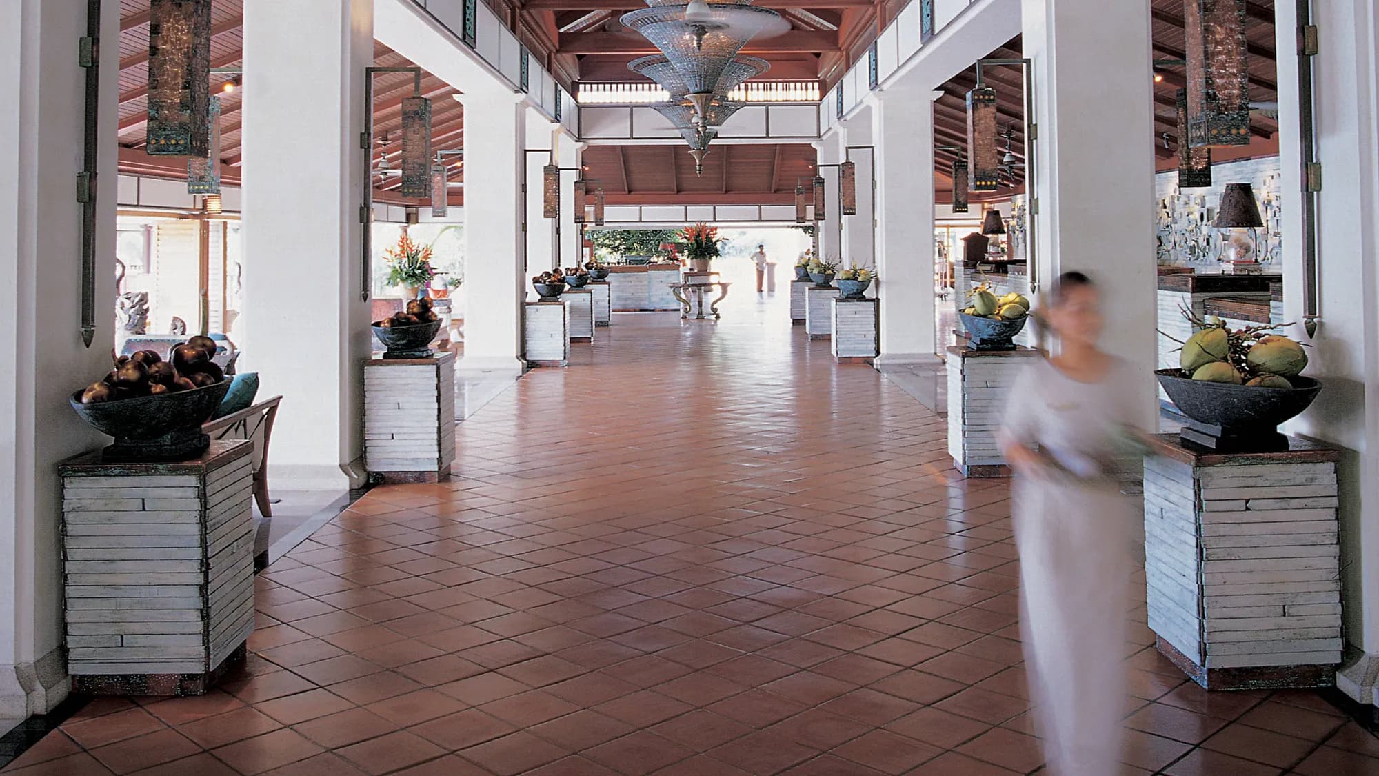 Open-air lobby and arrival pavilion at JW Marriott Phuket Resort & Spa, Mai Khao